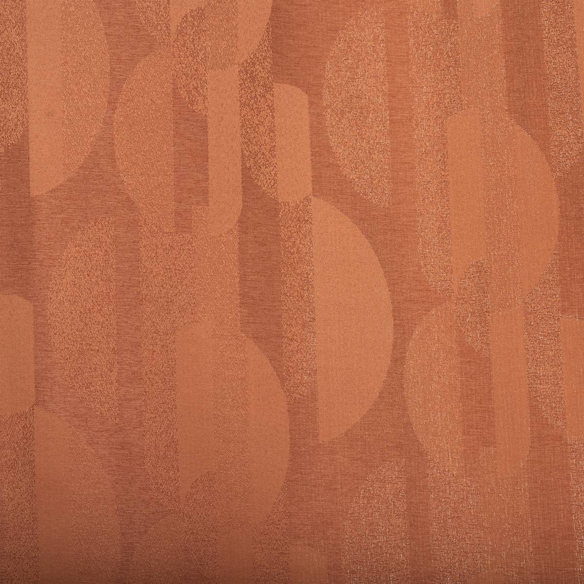 Curtain "Wimbi" Jacquard, Terracotta, 140x260 cm
