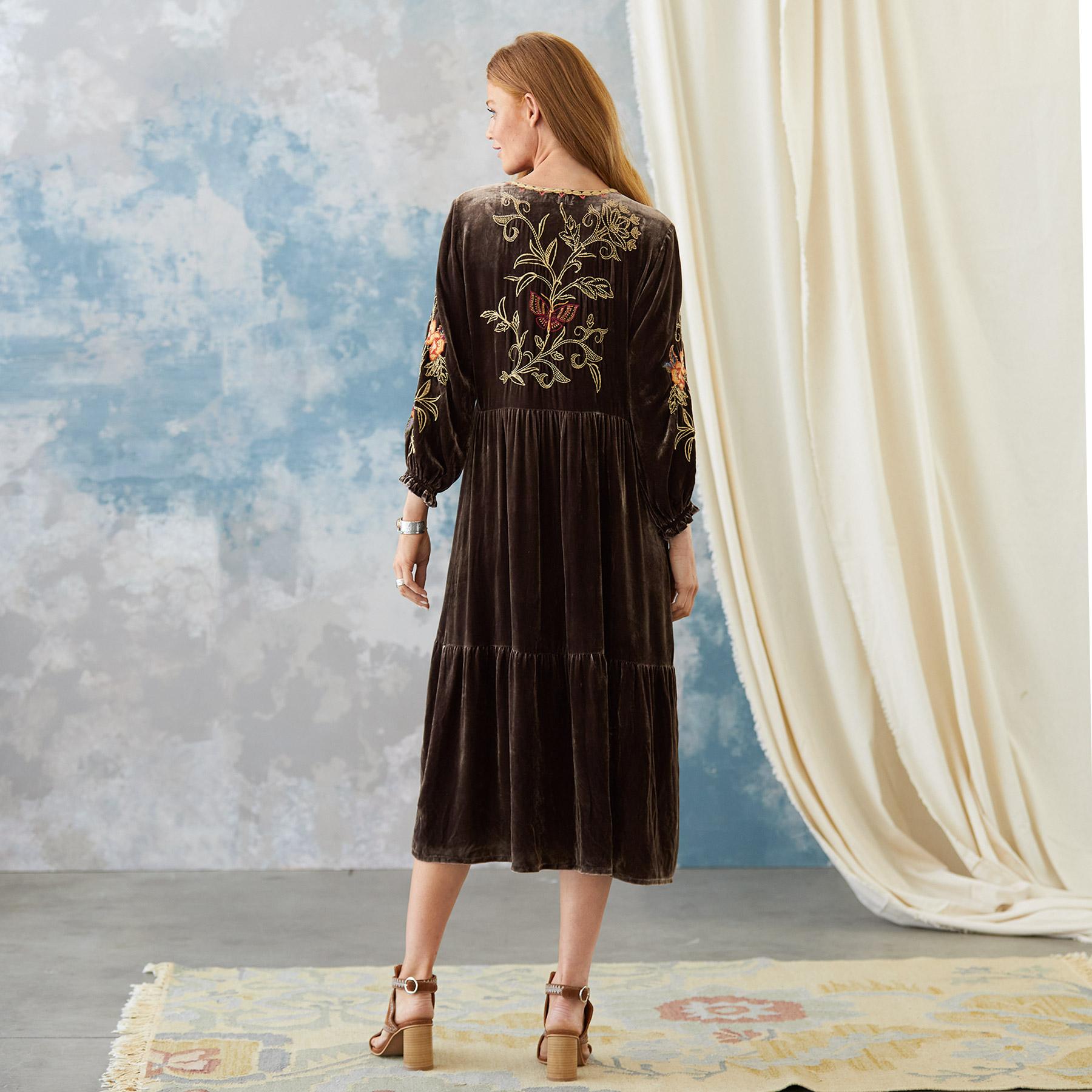 Taline Velvet Dress, Petites - Sundance Clothing