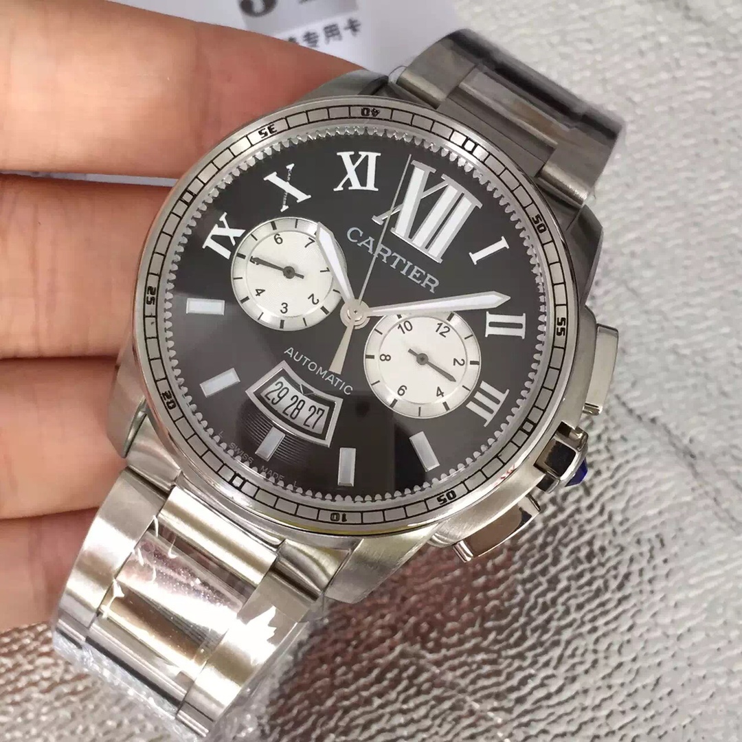 Cartier Calibre Chronograph Men's Watch(1:1 replica) - Elite Watch Atelier