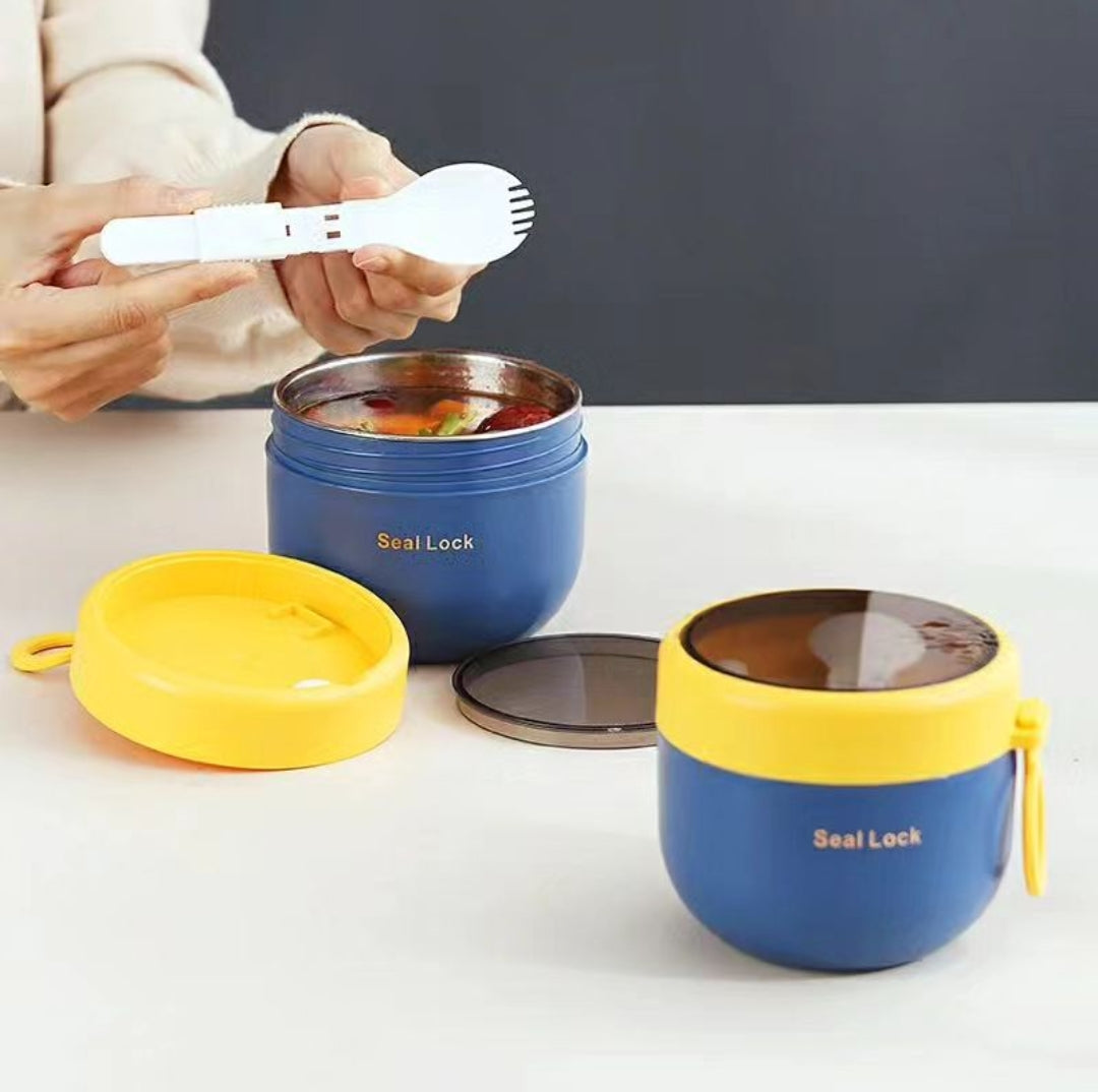 Geïsoleerde Draagbare Lunchcontainer van Roestvrij Staal – Compact en Lekvrij Ontwerp