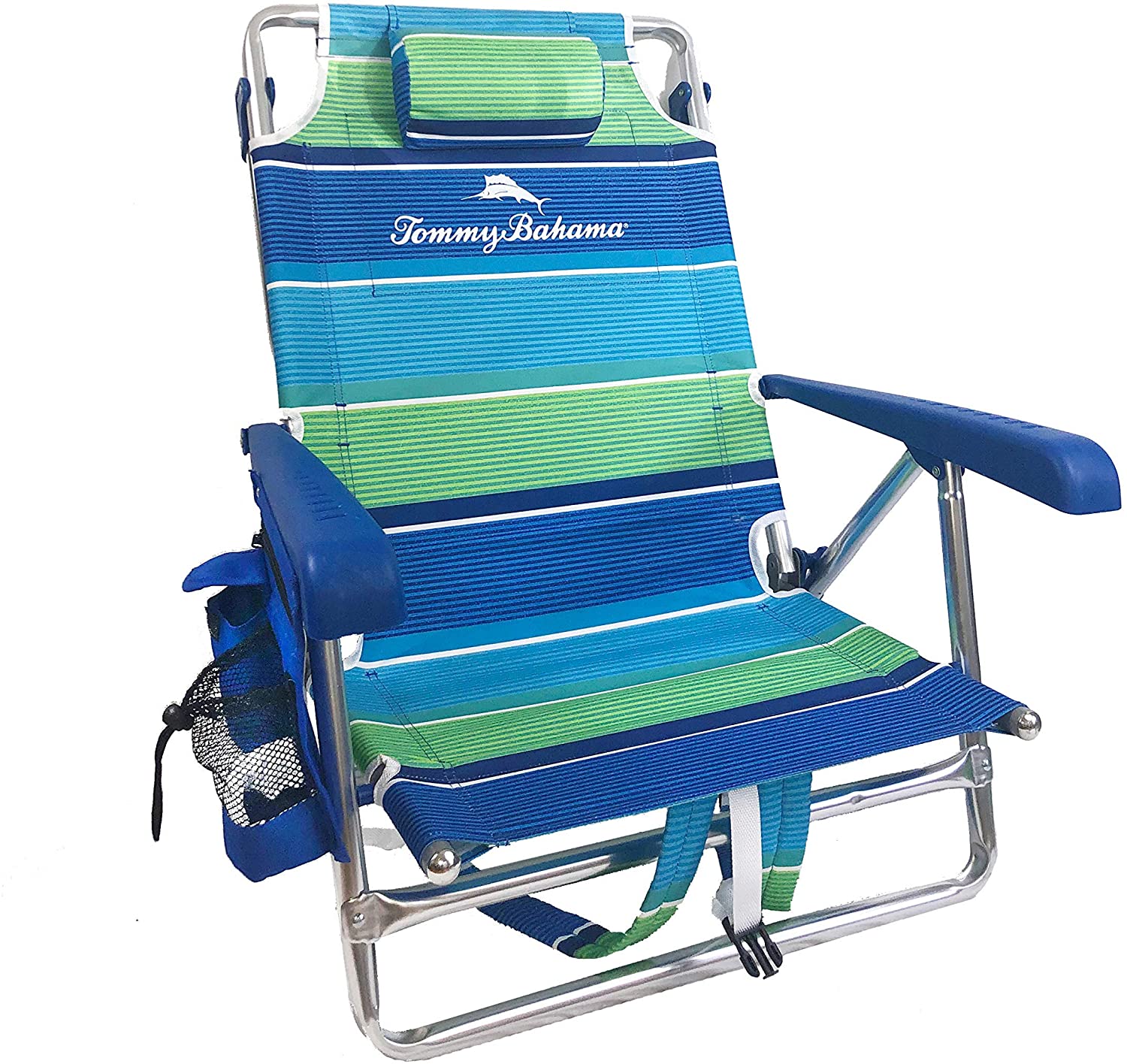 Tommy Bahama 2-Pack Backpack Beach Chairs With Storage Pouch And Towel Bar - Image 2 Tommy Bahama 2-Pack Backpack Beach Chairs With Storage Pouch And Towel Bar - Image 2