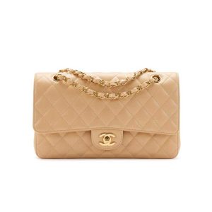 Chanel Classic Medium Blue Lambskin Rainbow Hardware – CB0311:1High-quality replica