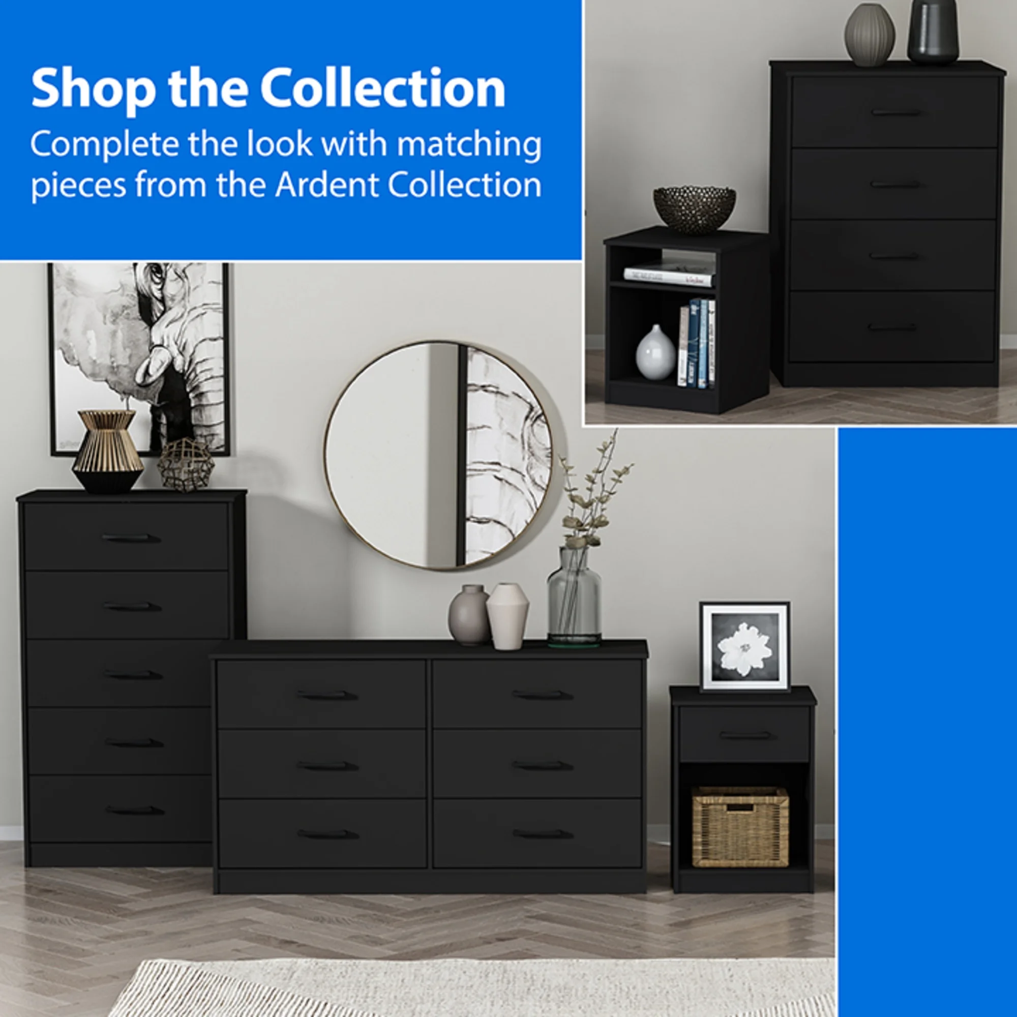 Mainstays Ardent 6 Drawer Dresser, White - Image 25