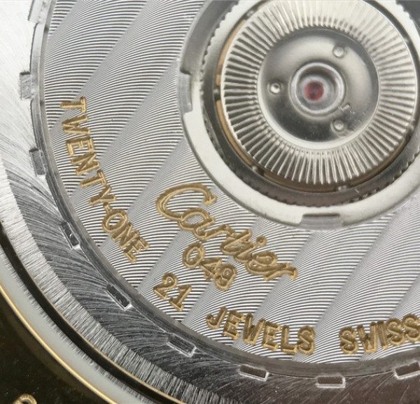 Replica Cartier Ronde De Cartier YG White Dial Diamonds Bezel Croco Strap A2892 - Top club