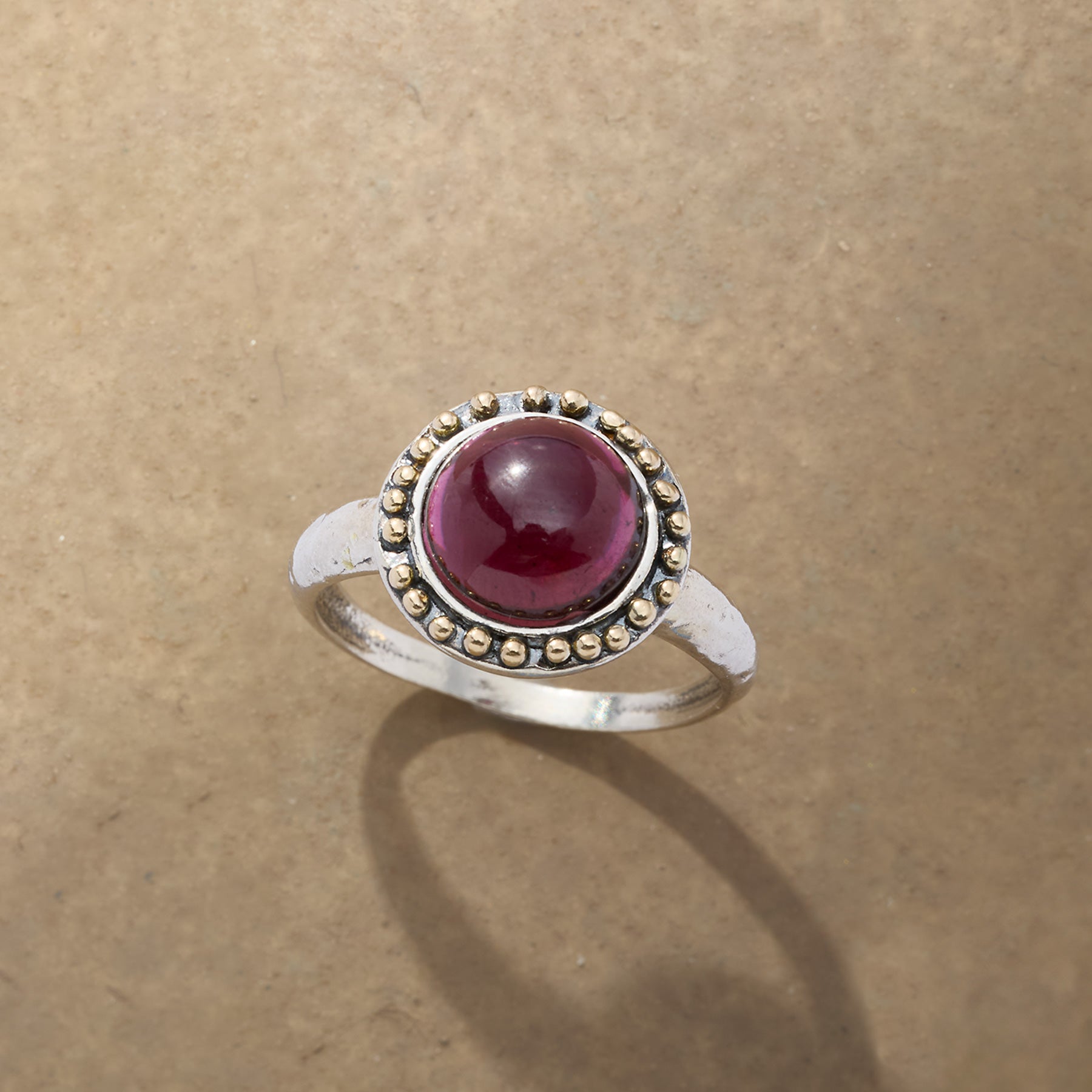 Garnet Halo Ring - Sundance Clothing