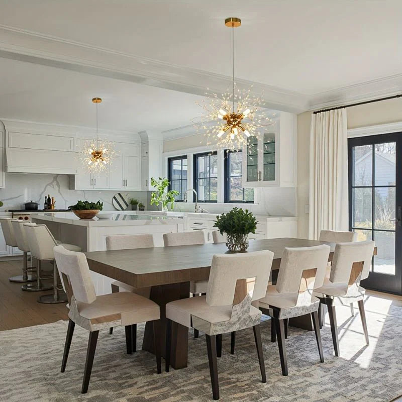 BloomLuxe – Paardenbloem Kristallen Kroonluchter in Elegant Design