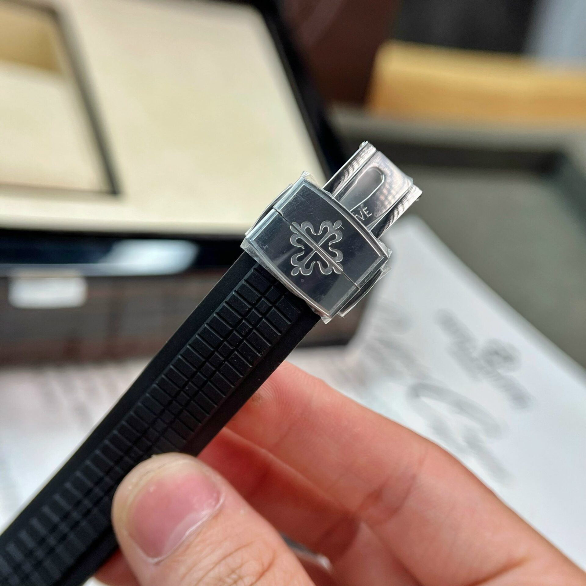 Patek Philippe Replica Watch Aquanaut 5167A Black Rubber Strap 3K Factory 40mm - Top club