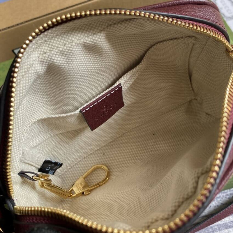 Replica Gucci Ophidia Mini Bag With Web 517350 Burgundy1:1High-quality replica