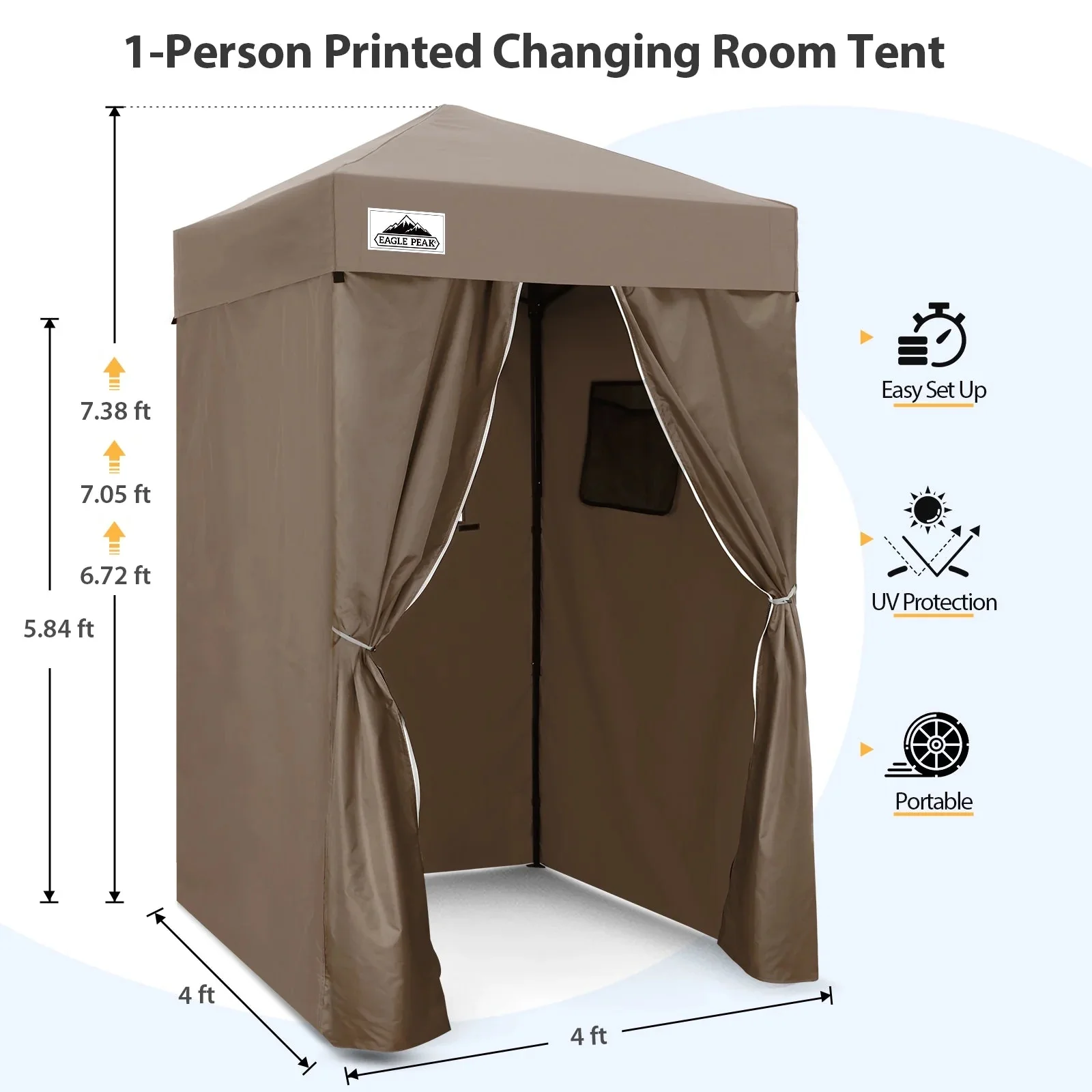 EAGLE PEAK Ultra Compact 4 ft x 4 ft Pop-Up Changing Room Canopy - Flex - Image 77 EAGLE PEAK Ultra Compact 4 ft x 4 ft Pop-Up Changing Room Canopy - Flex - Image 77