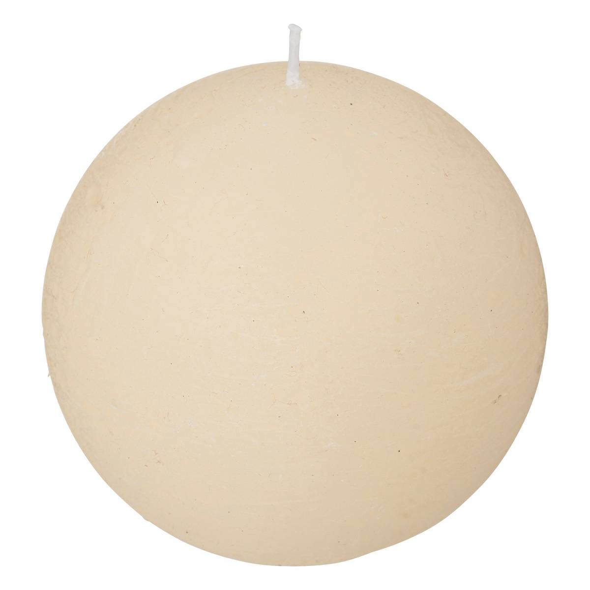 Ball candle "Olia" Ivory white, 445g