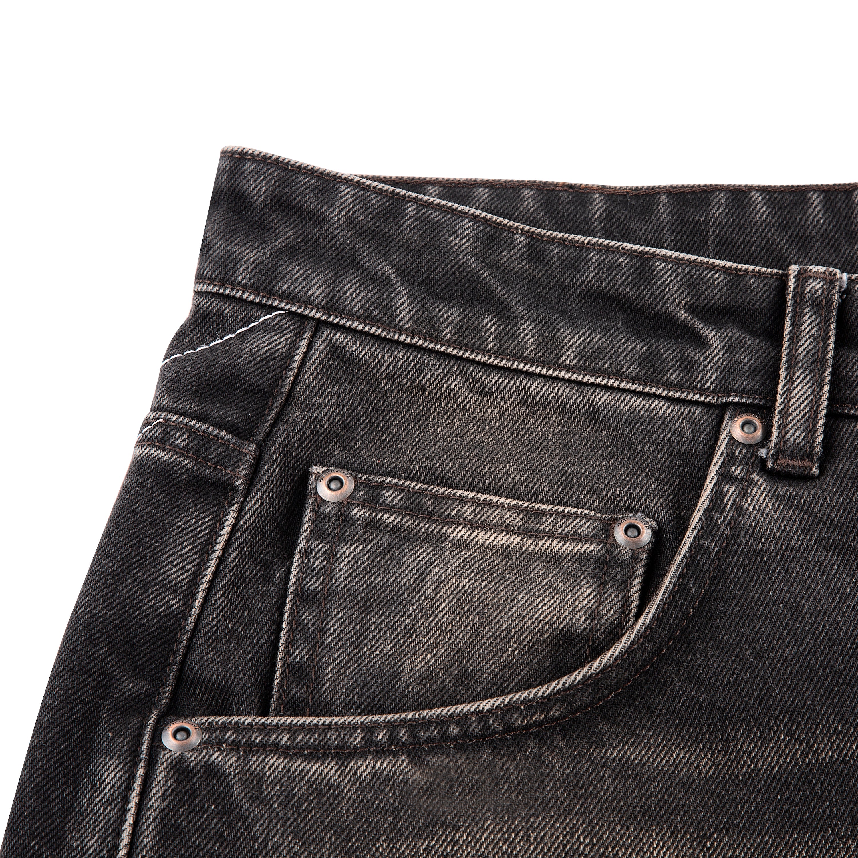 "awakening" Jorts brown tint