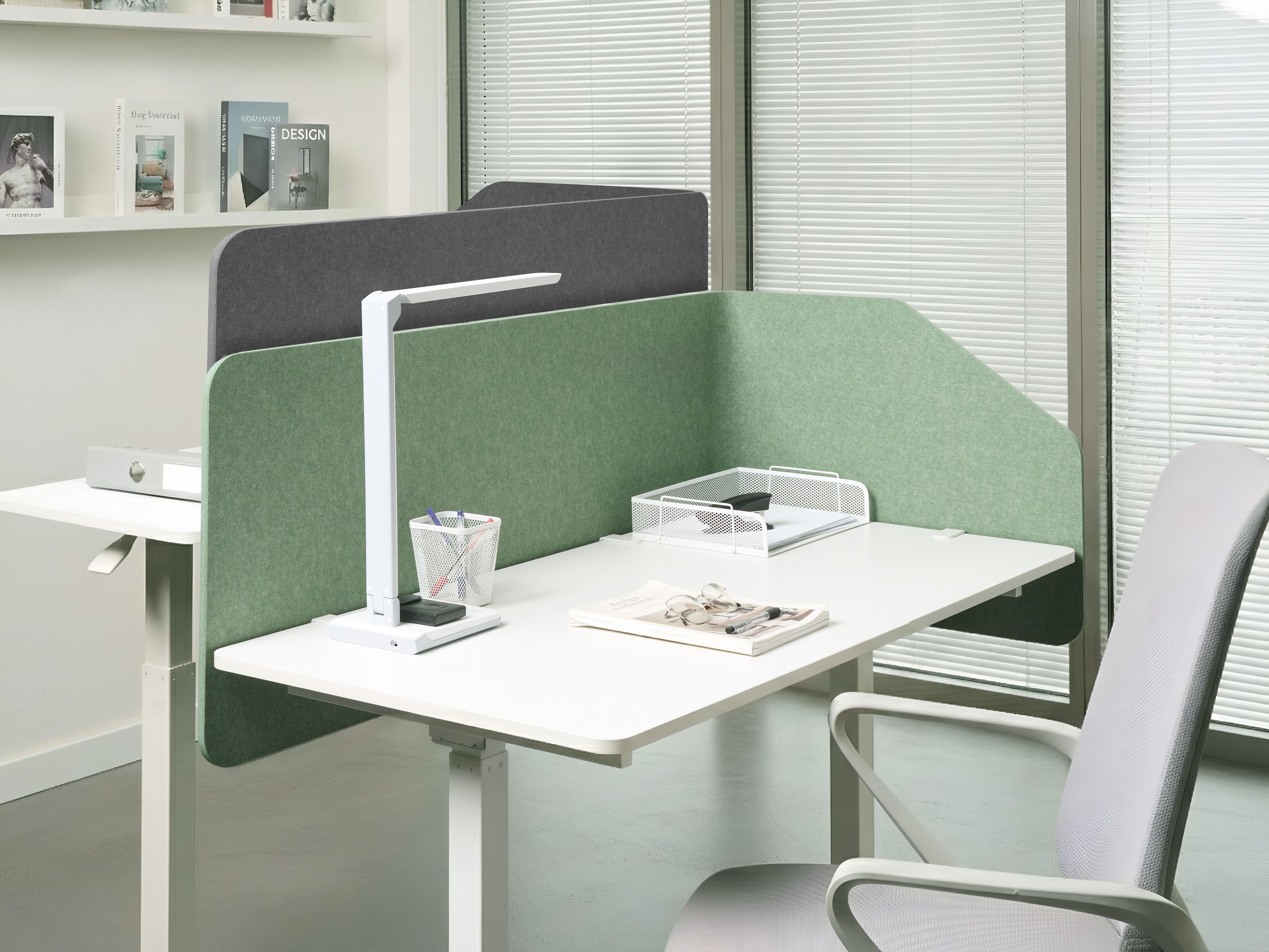 Desk Screen FOLDY Light Green