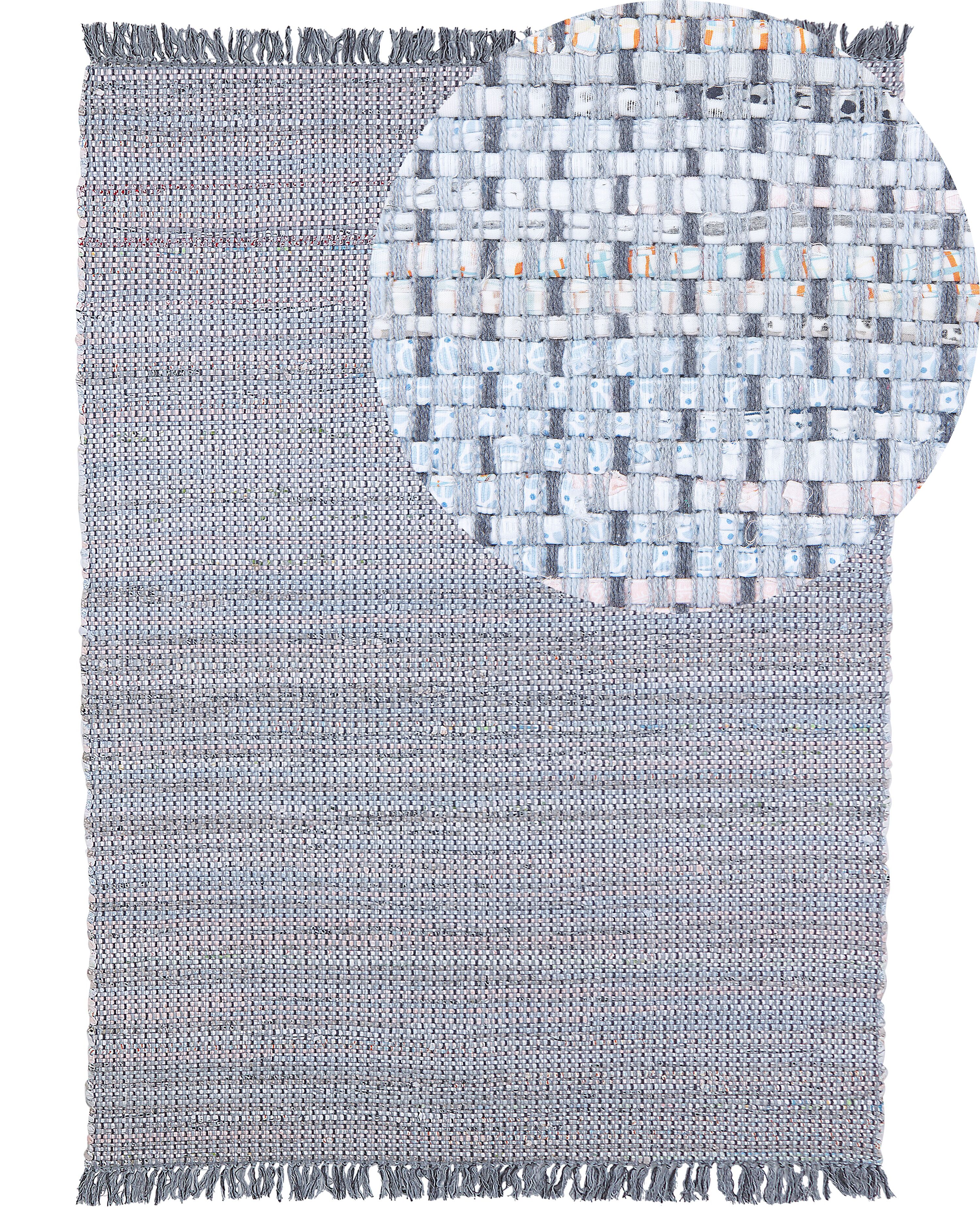 Rug BESNI Grey 160 x 230 cm Cotton