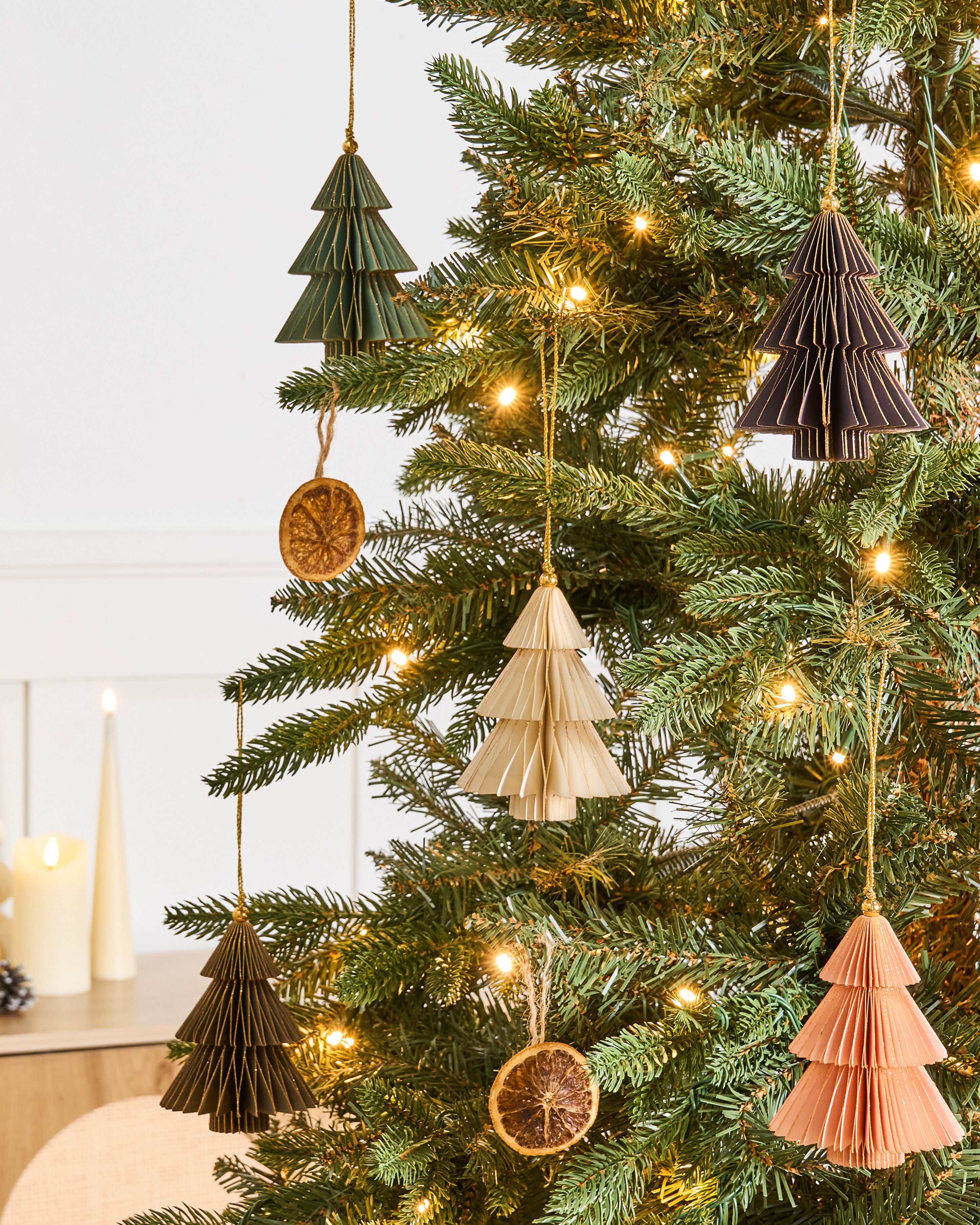 Set of 20 Christmas Tree Ornaments GUDENA Paper Multicolour