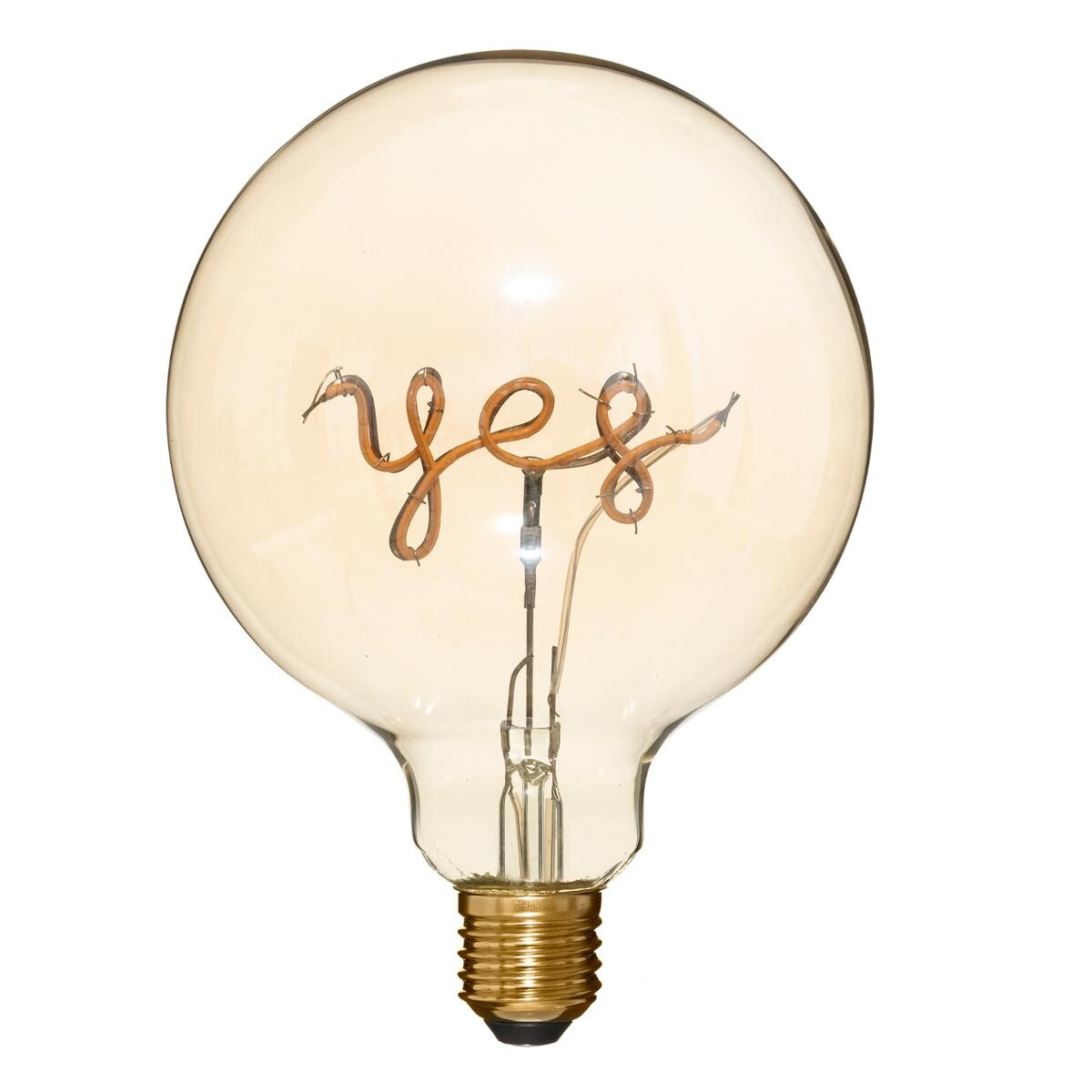 LED bulb "Yes" Amber Yes, D.13 cm, E27