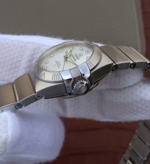 Replica Omega V6 Constellation 27mm SS Diamonds Markers SS Bracelet A8520 - Top club