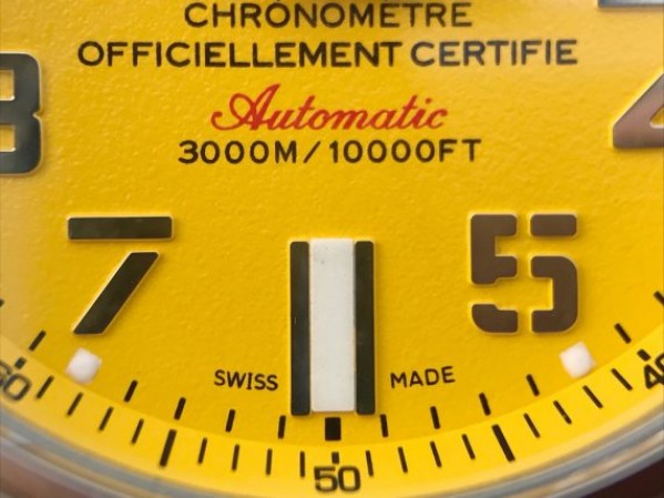 Replica Breitling Avenger II Seawolf SS GF Yellow Dial Black Rubber Strap A2824 - Top club