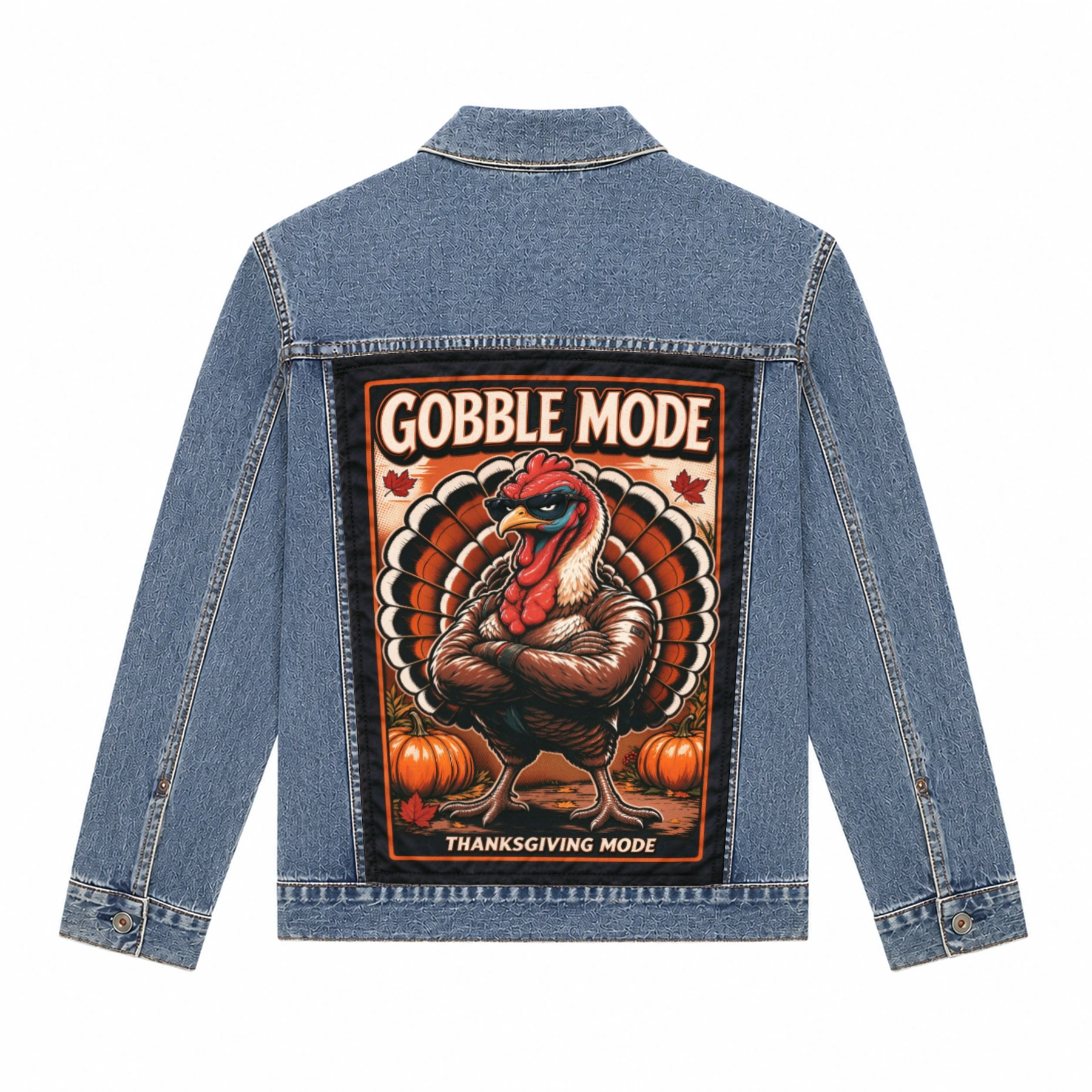 Unisex |Thanksgiving Special Denim Jacket — Replaceable background