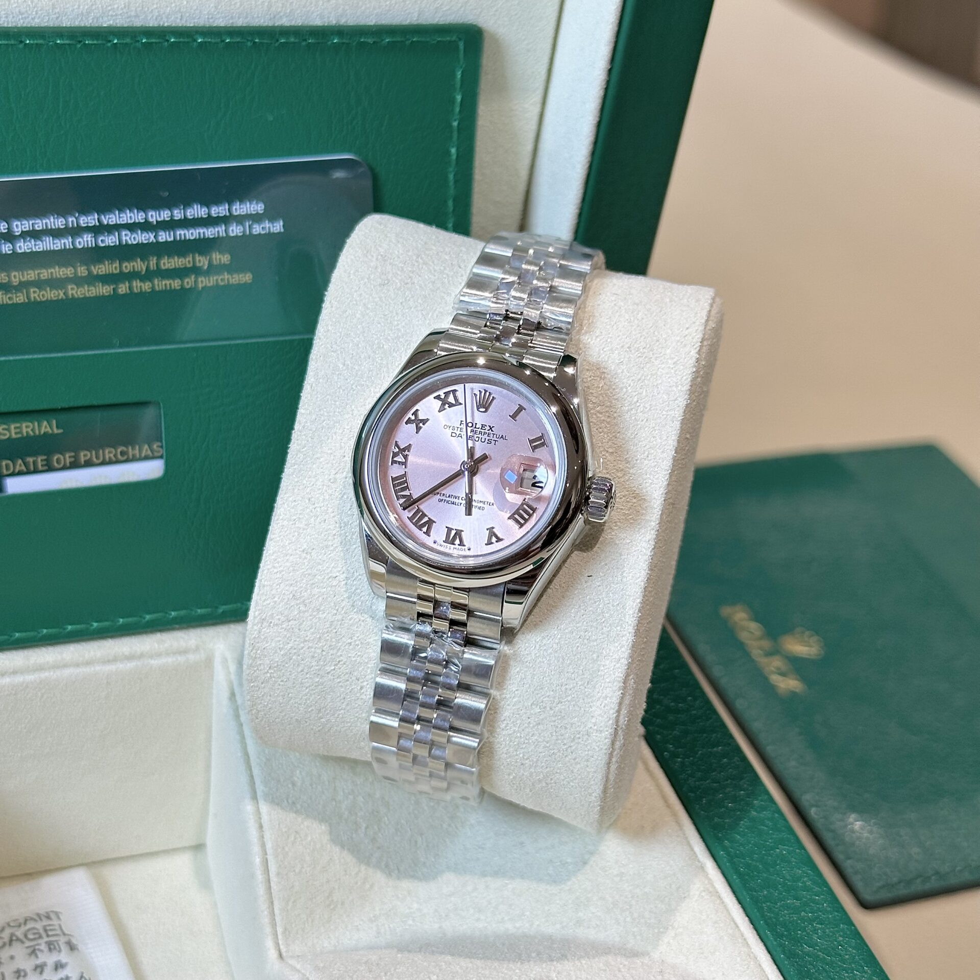 Rolex Datejust Replica Watch Jubilee Strap Pink Dial EW 31mm - Elite Watch Atelier