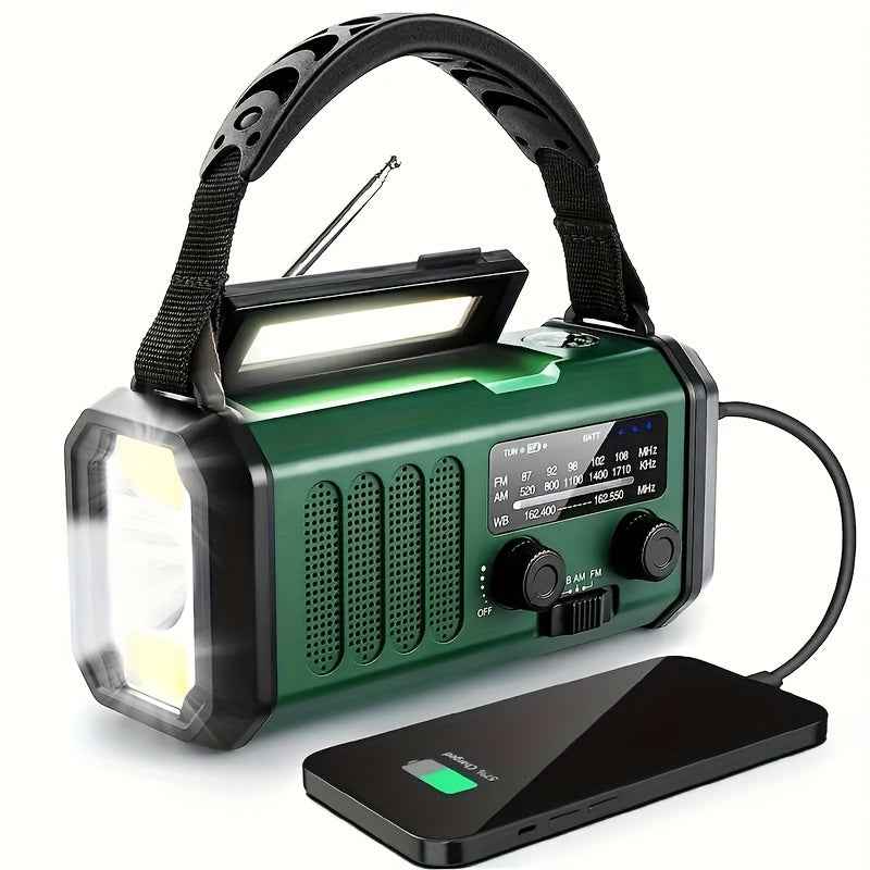 Beste Noodradio met Zonnepaneel en Handslinger - Compact Overlevingsapparaat met NOAA Toegang en USB Oplader