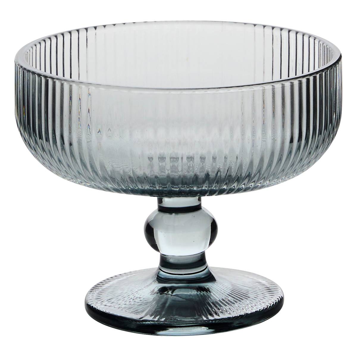 Ice cream bowl "Ema" Glass, 340 ml, Gray