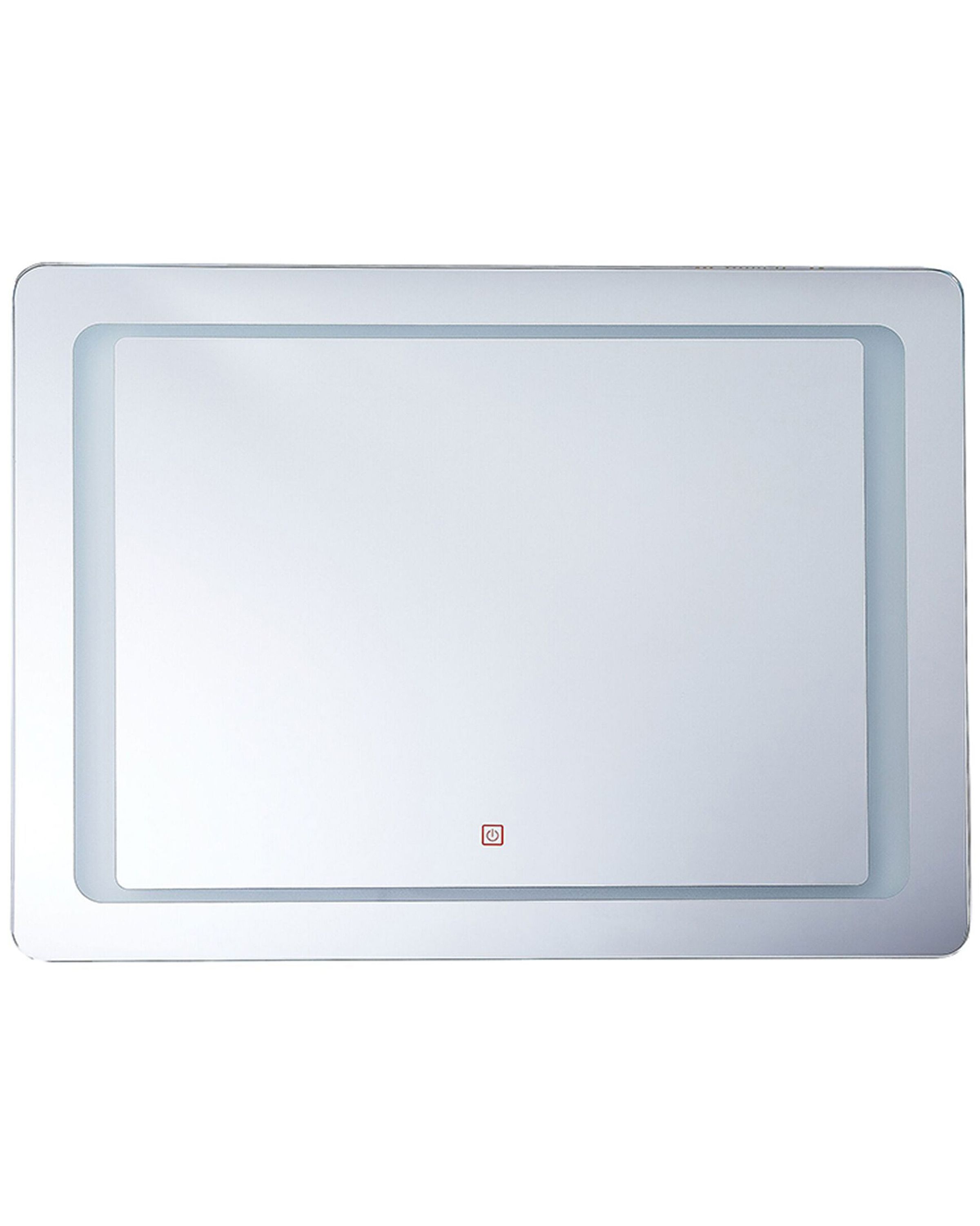 LED Bathroom Mirror WASSY 80 cm 60 cm Silver