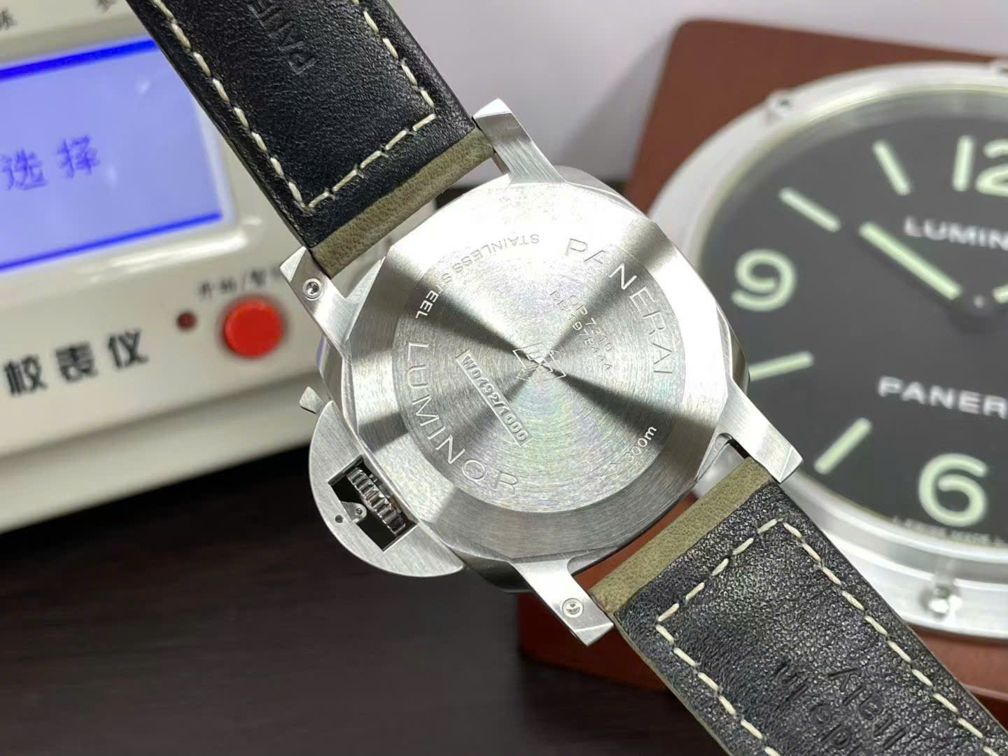 Panerai Luxury Replica Watches PAM01314 Luminor Marina Green Leather Strap VS Factory 44mm - Top club