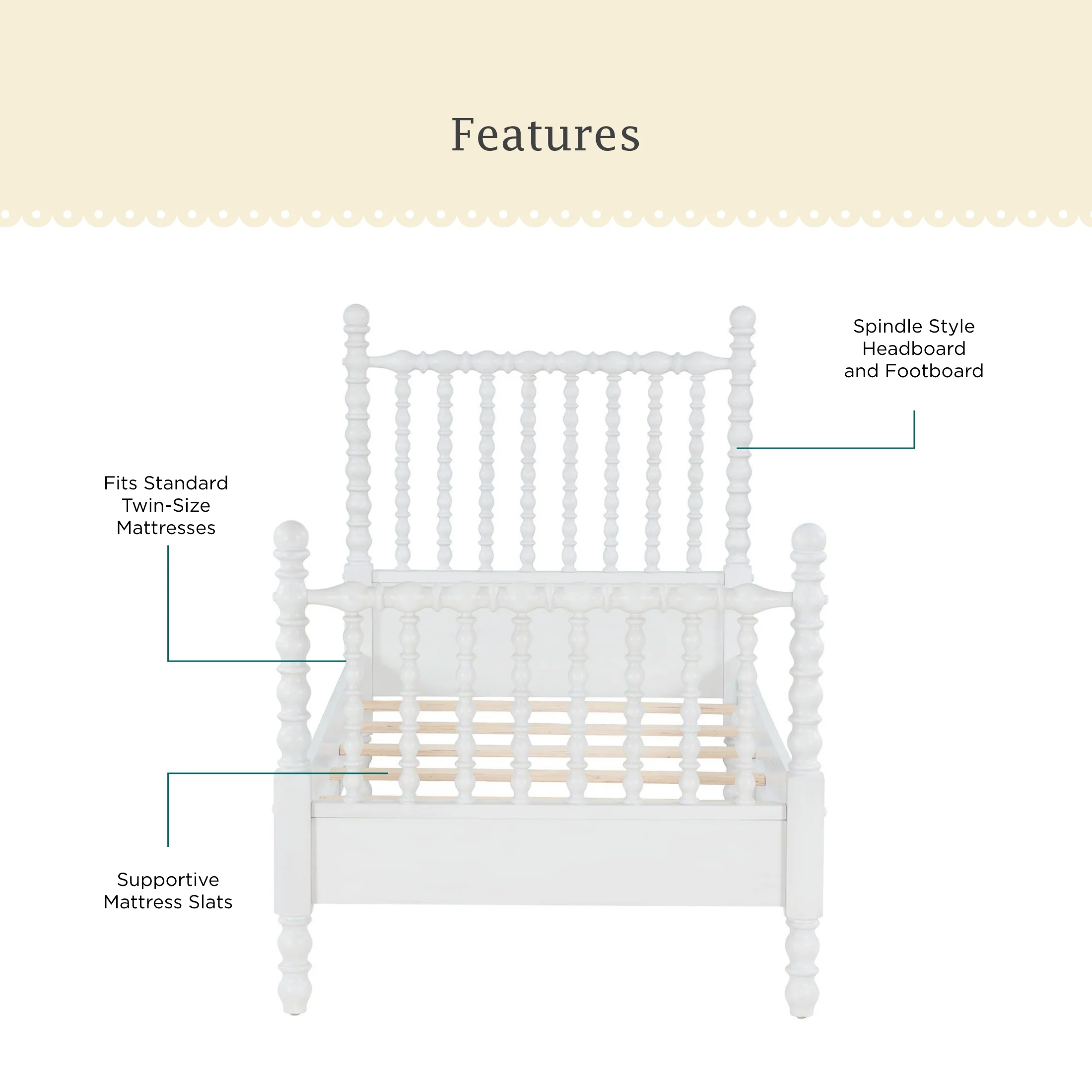 Pioneer Woman Harper Queen-Size Spindle Bed, Homestead Brown - Image 11