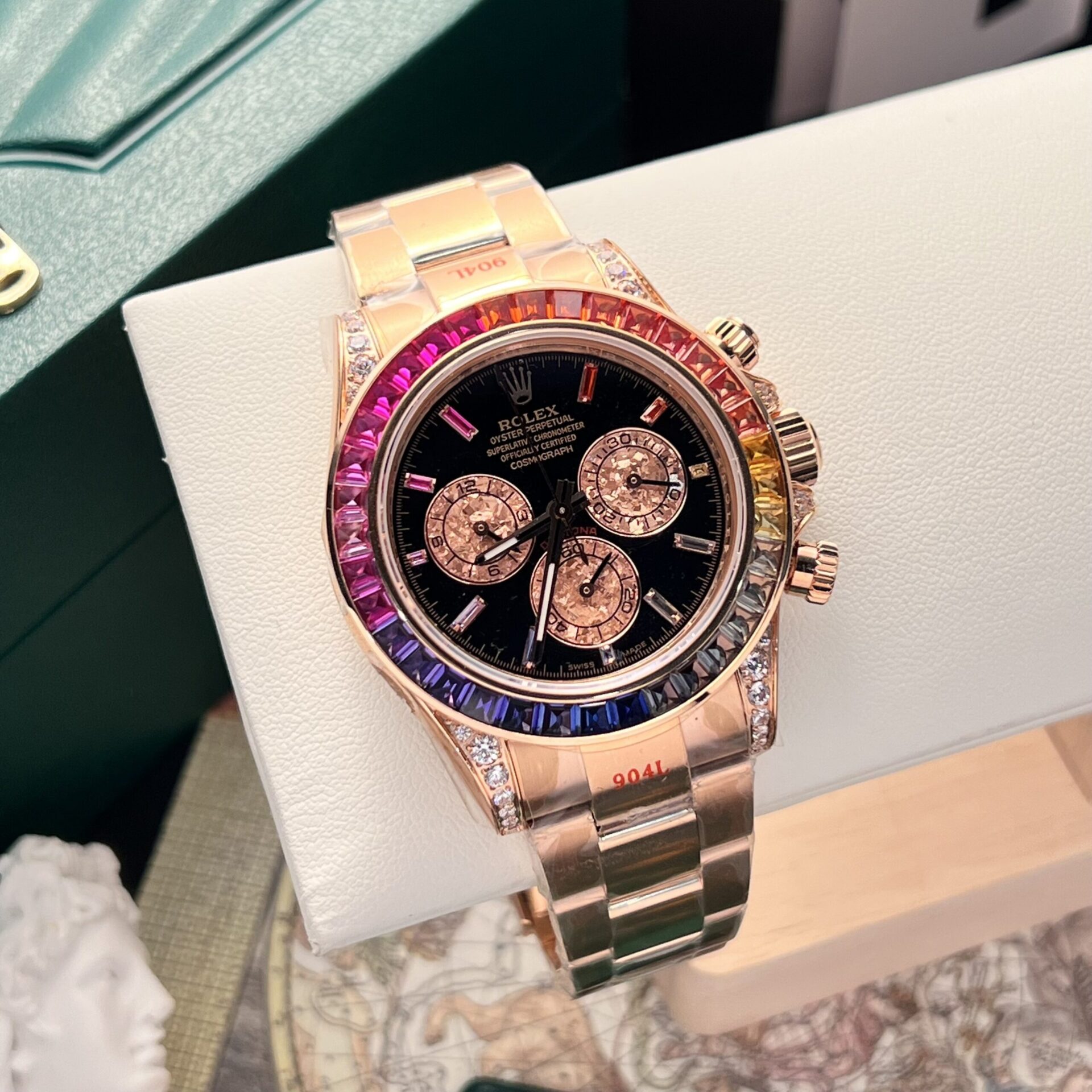 Rolex Best Replica Watch Cosmograph Daytona 116595RBOW Black Dial Noob Factory 40mm - Top club
