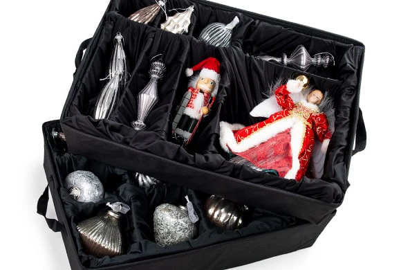 TreeKeeper Bags Adjustable Tray Ornament Storage Bag