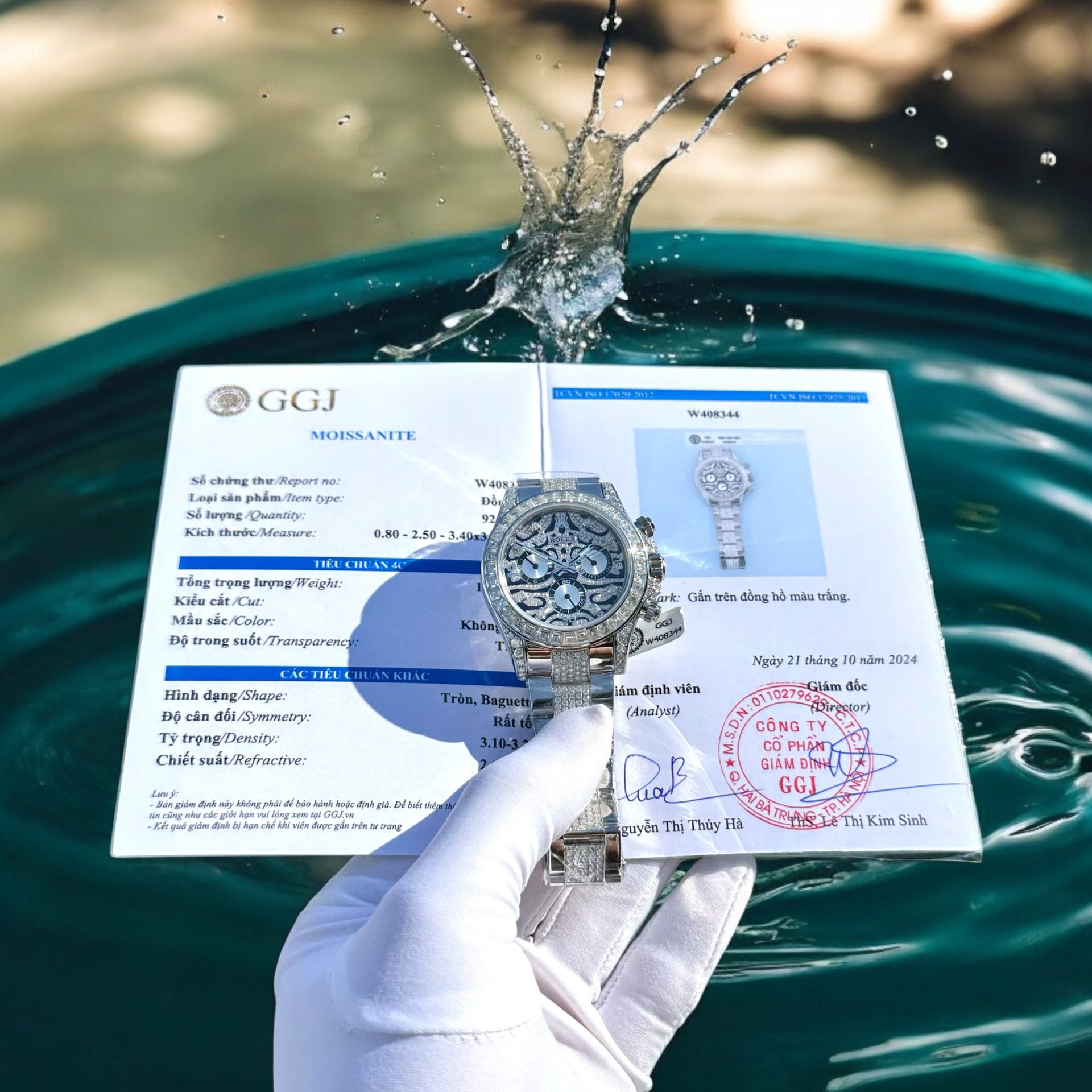 Rolex Cosmograph Daytona Eye Of The Tiger Customs Moissanite Diamonds Replica Watch 40mm - Elite Watch Atelier