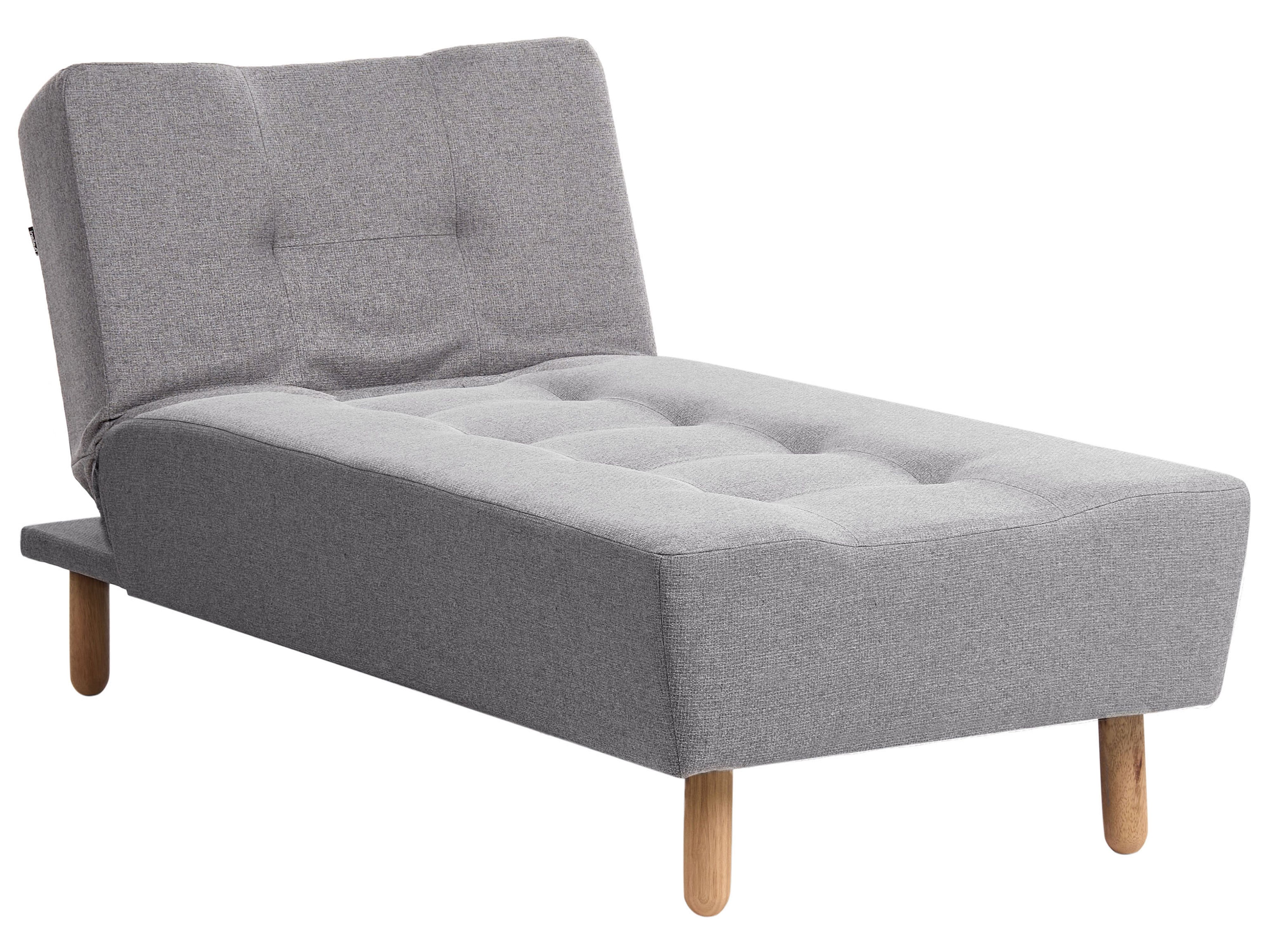 Chaise Longue ALSTEN Fabric Dark Grey