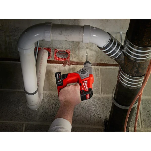 M12 FUEL 12-Volt Lithium-Ion Brushless Cordless 5/8 in. SDS-Plus Rotary Hammer Kit with XC High Output 5.0 Ah Battery - Image 4