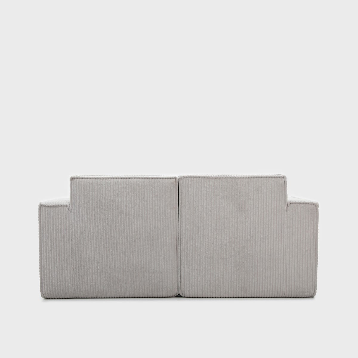 Sofa modułowa LYKKE 2-osobowa ciemnoszara piankowa sztruksowa 190x88x73 cm