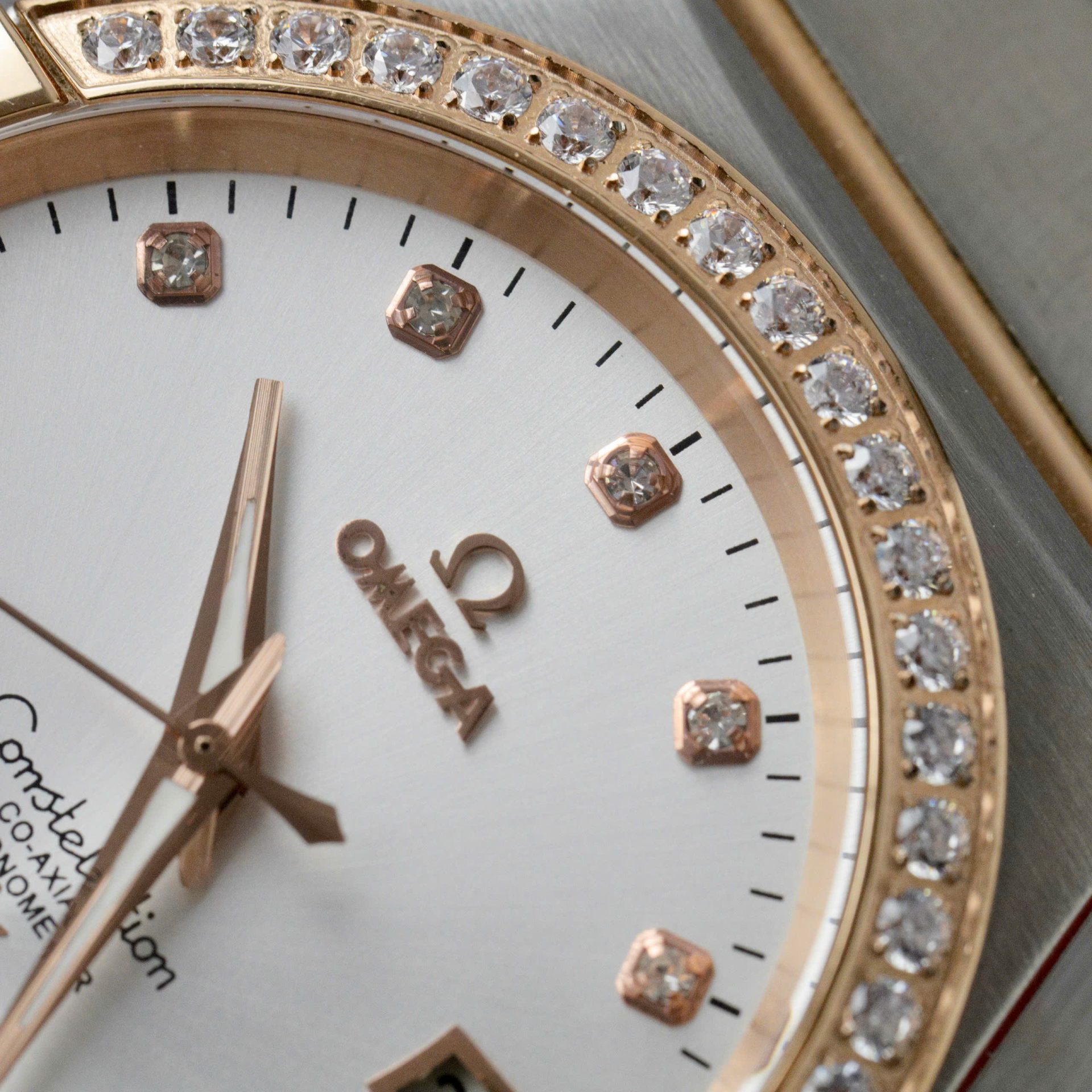 Omega Constellation Co-Axial Clone 11 Watch White Dial Metal Strap 38mm - Top club