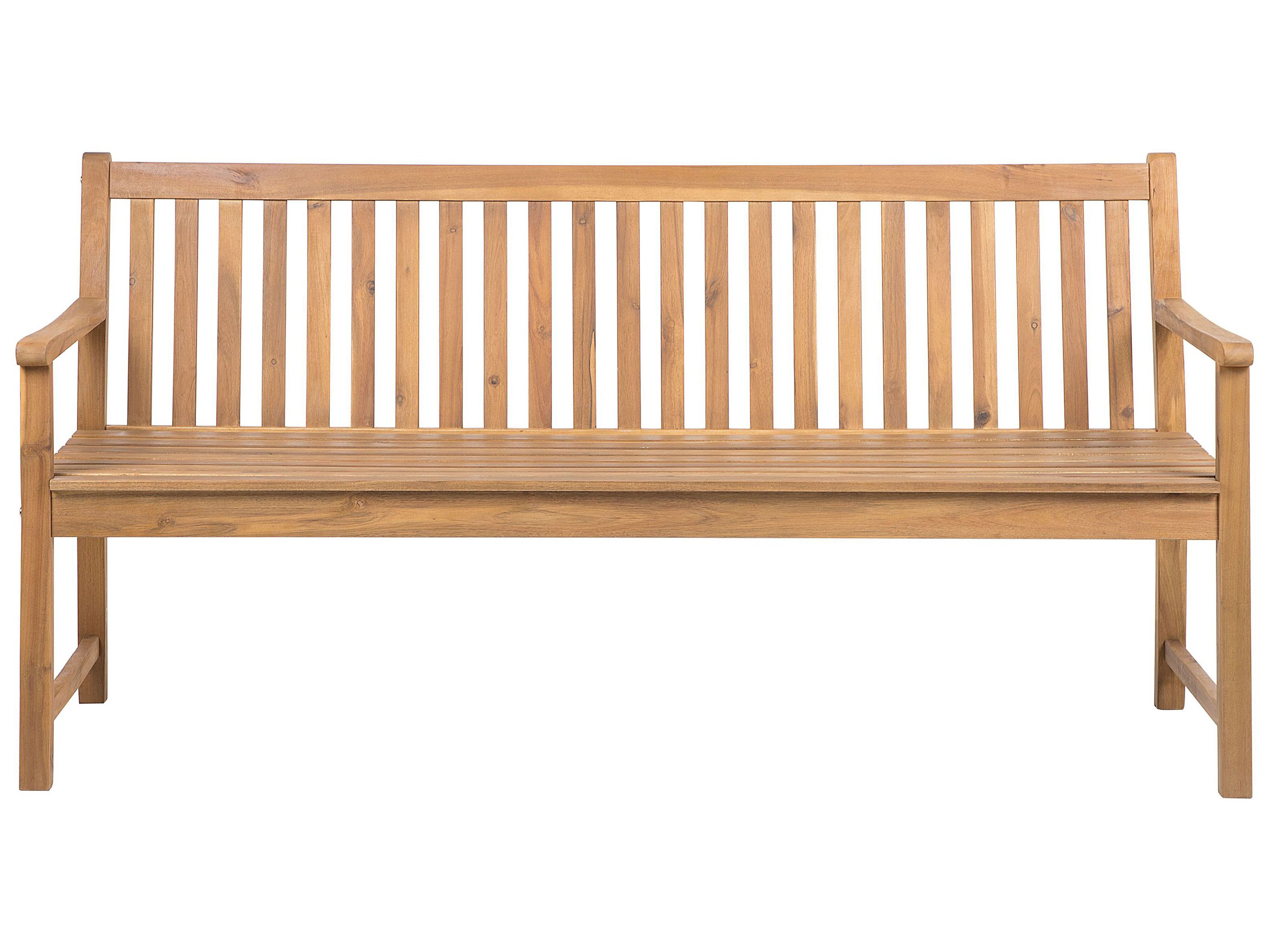 Garden Bench VIVARA 180 cm Certified Acacia Wood Light Brown