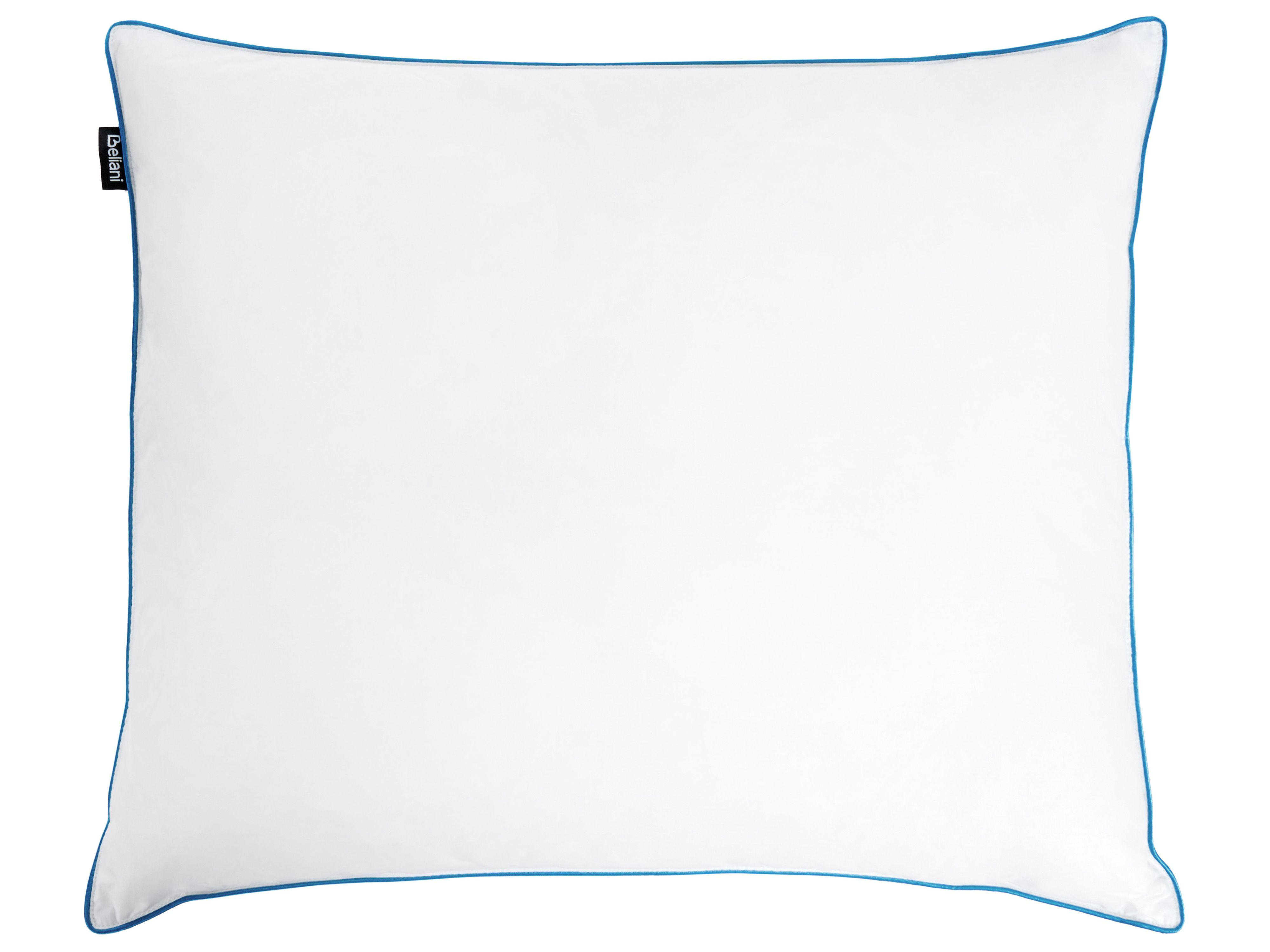 Bed Pillow ANETO High Duck Feathers and Down 80 x 80 cm White