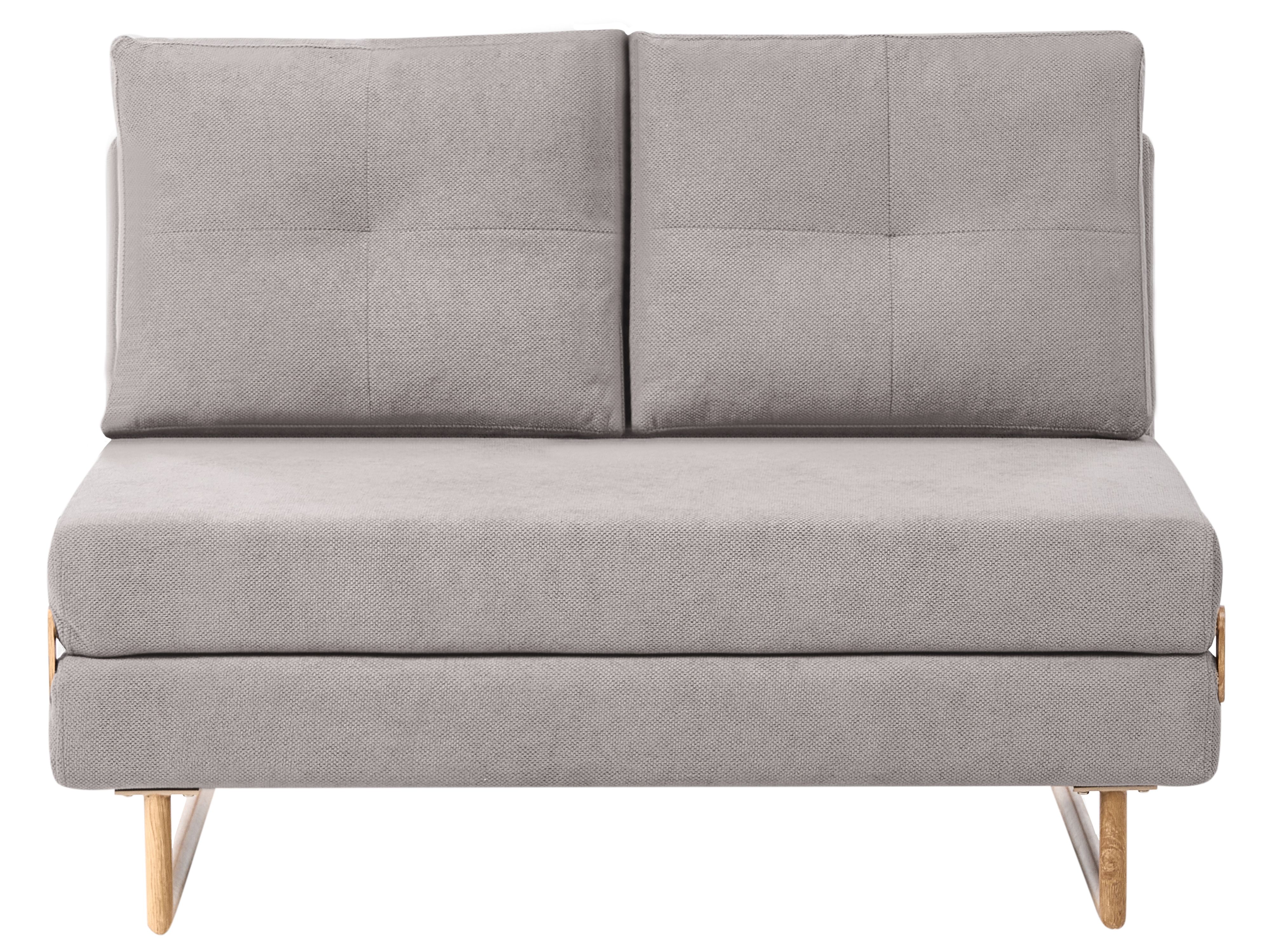 Sofa Bed 2 Seater JERSLEV Fabric Grey
