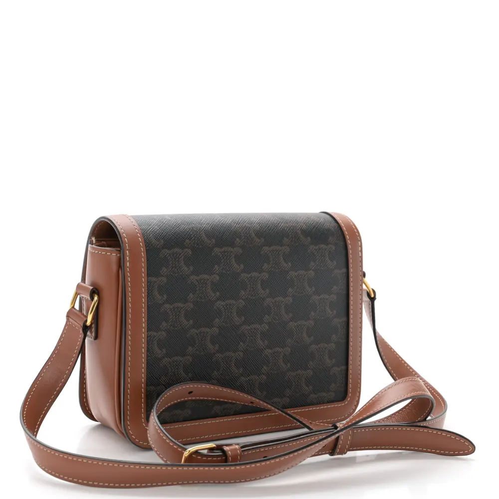 Celine Replica Handbags in Tan Calfskin Leather & Canvas1:1High-quality replica