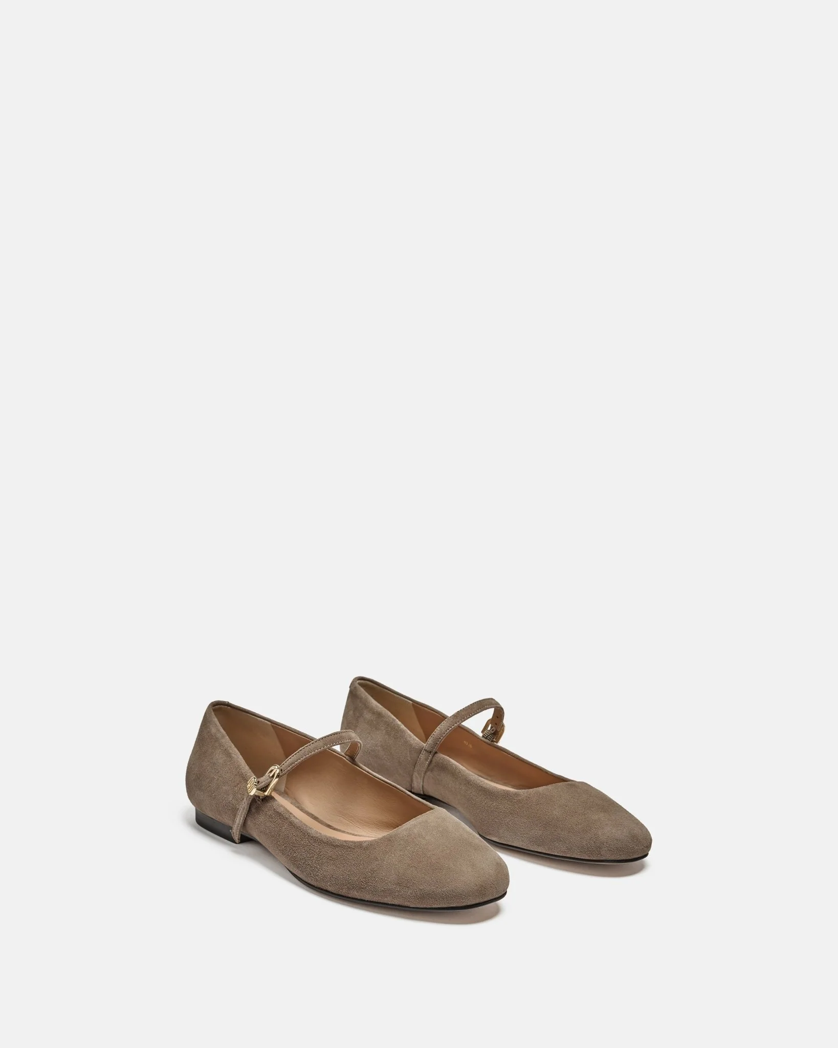 BABIES ANITA/VEL - En cuir velours taupe