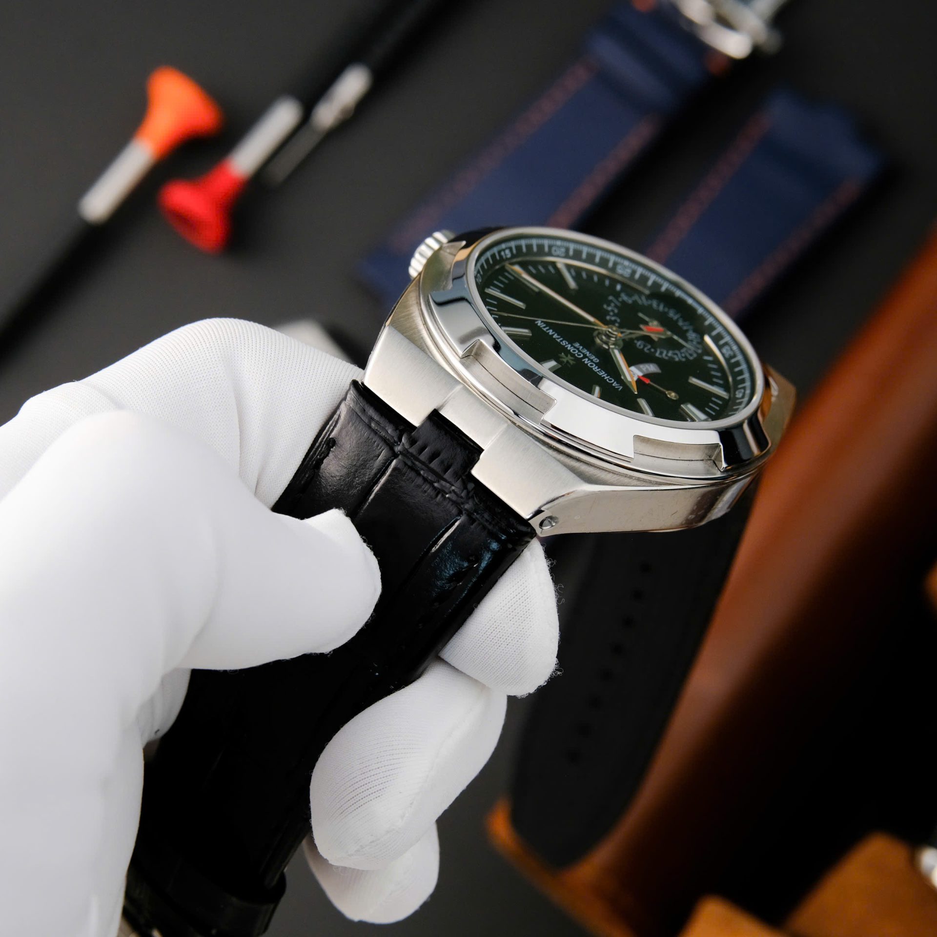 Vacheron Constantin Overseas Dual Time 7900V Replica Watch Black Dial PZ Factory 41mm - Top club