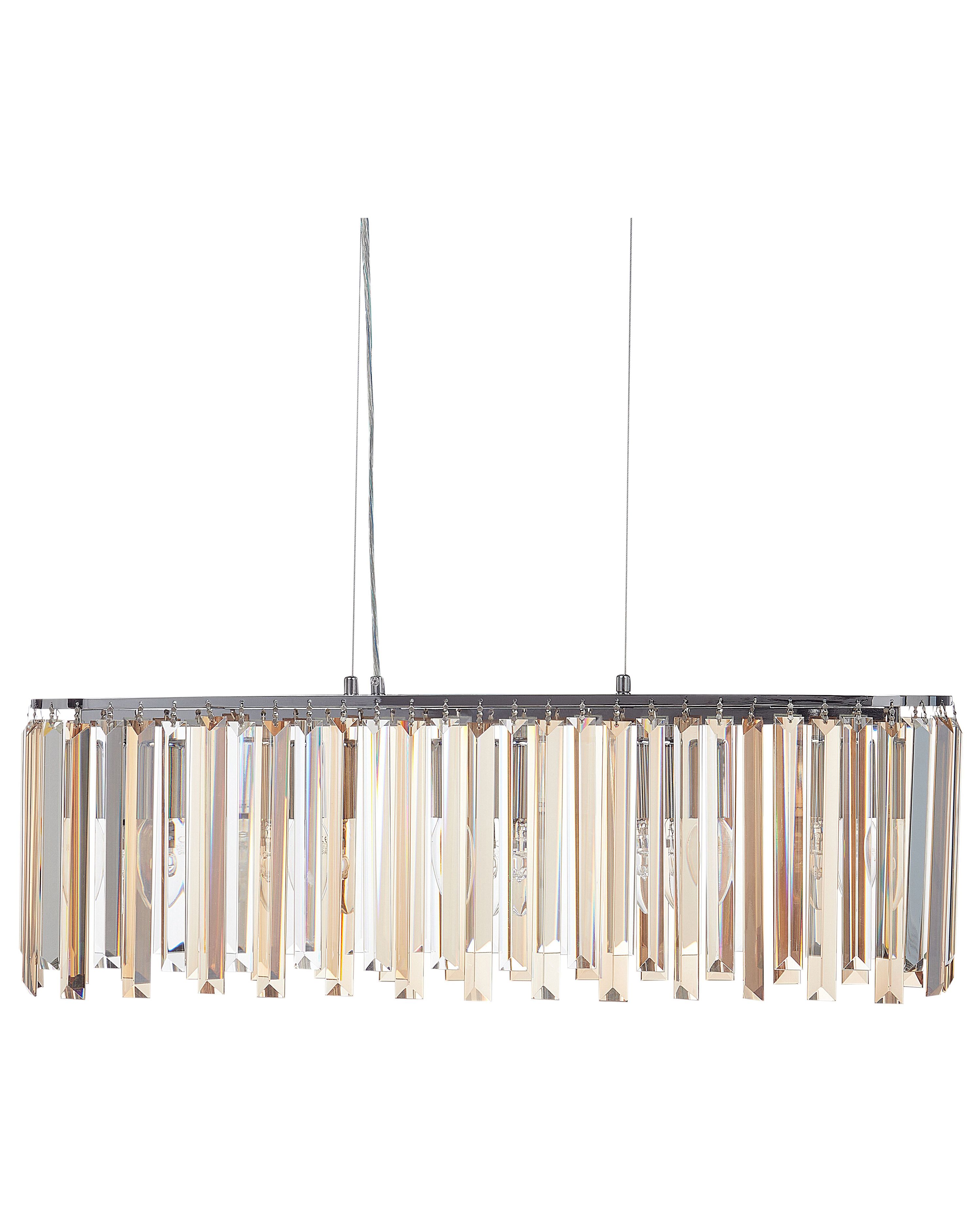 Chandelier MANDEO Glass Silver