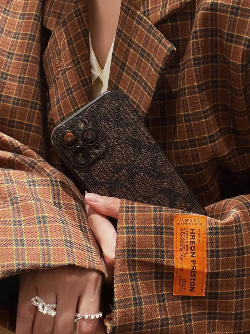 Coach iPhone Case  Brown -QB240402 - Wholesale & Influencer