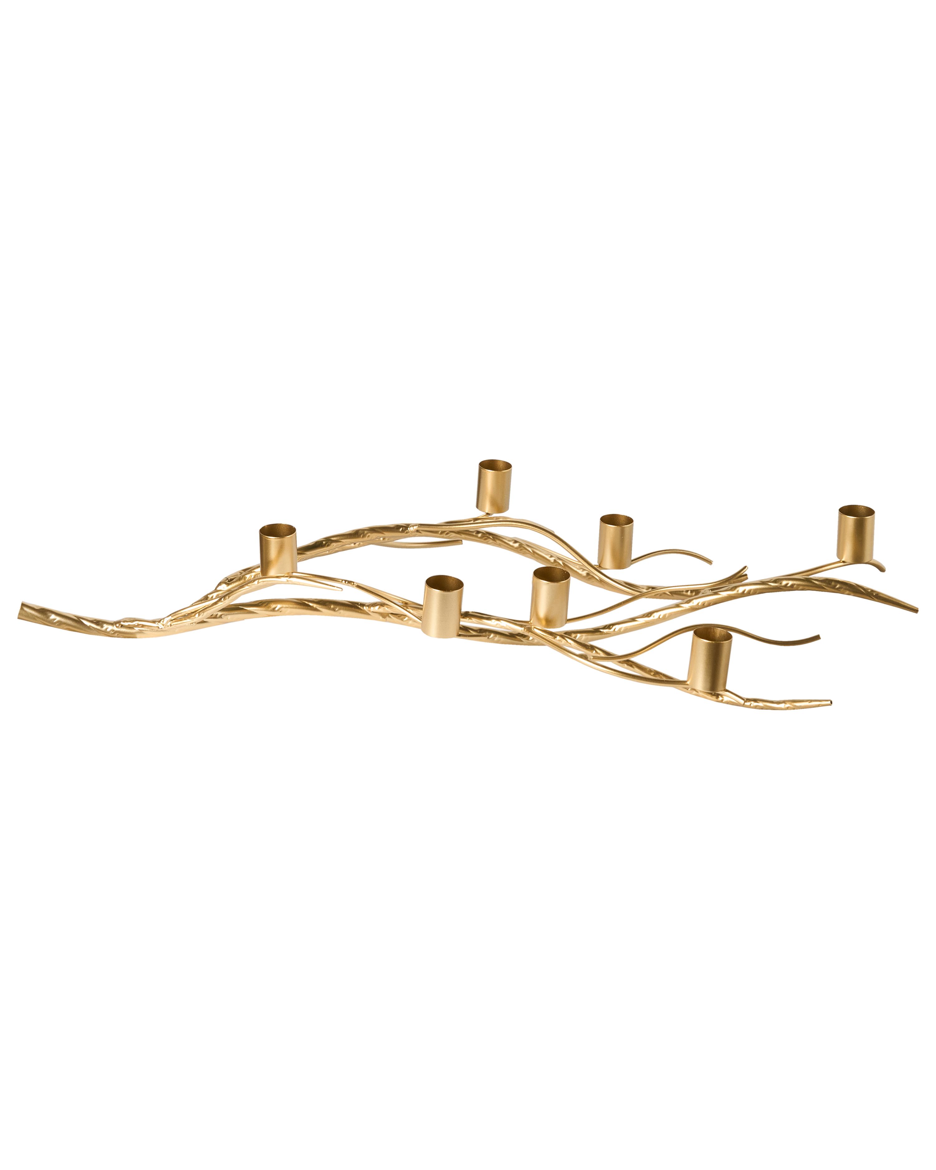 Candle Holder ARRENTELA Metal 10 cm Gold