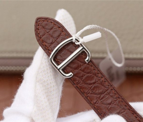 Replica Cartier Ronde De Cartier SS White Dial Diamonds Bezel Croco Strap A2892 - Top club