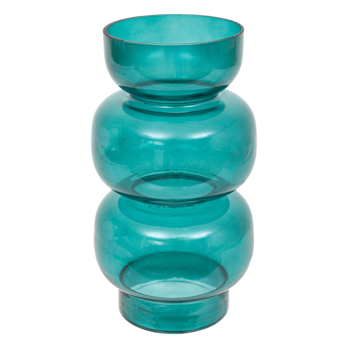 "Be vintage" glass vase Teal, H.25 cm