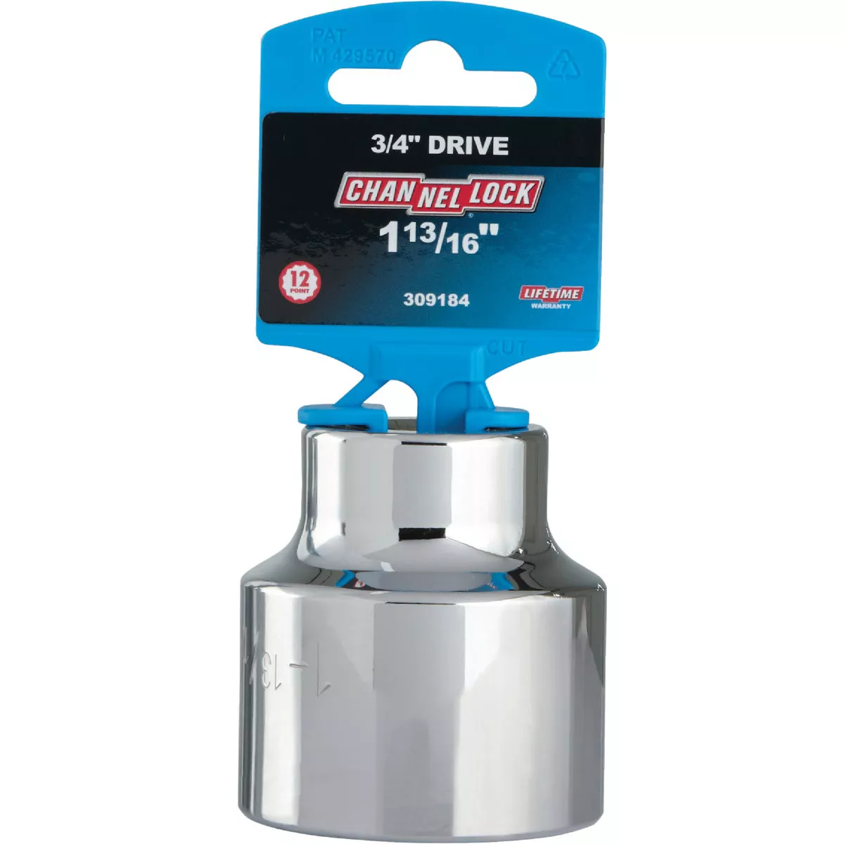 Channellock 3/4 In. Drive 1-13/16 In. 12-Point Shallow Standard Socket