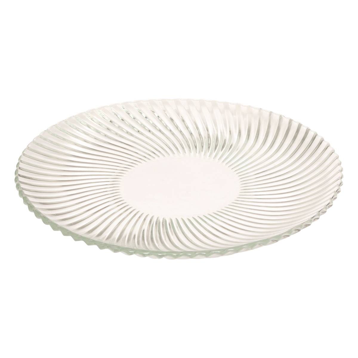 Set of 6 dessert plates "Odyssey" Glass, D.20.5 cm, Transparent