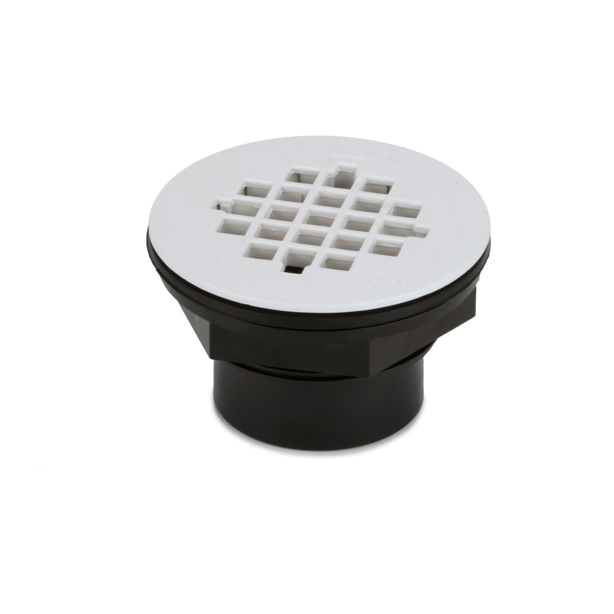 Oatey 101 PS Series 2 In. ABS Solvent Weld Shower Drain with Snap-In Plastic Strainer