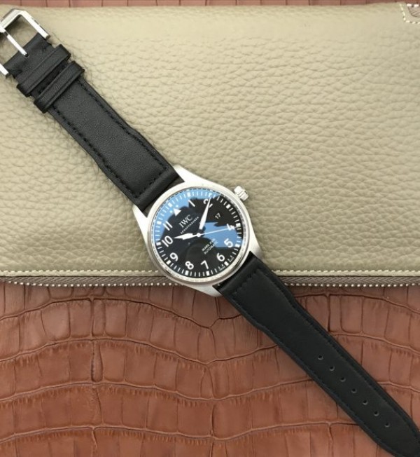 Replica IWC XF Mark XVIII IW327001 Black Dial Leather Strap - Top club